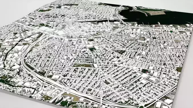 Cityscape Providence United States 3D model 3