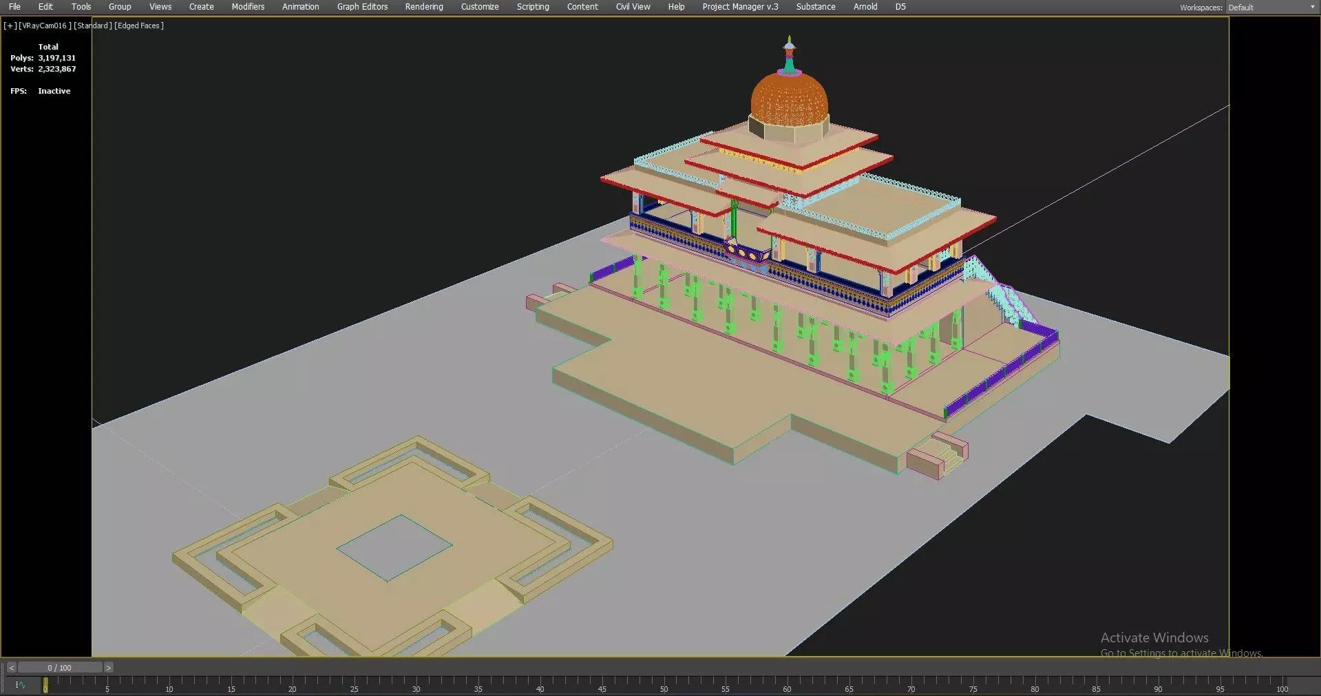 Zenana Mahal 3D model_51