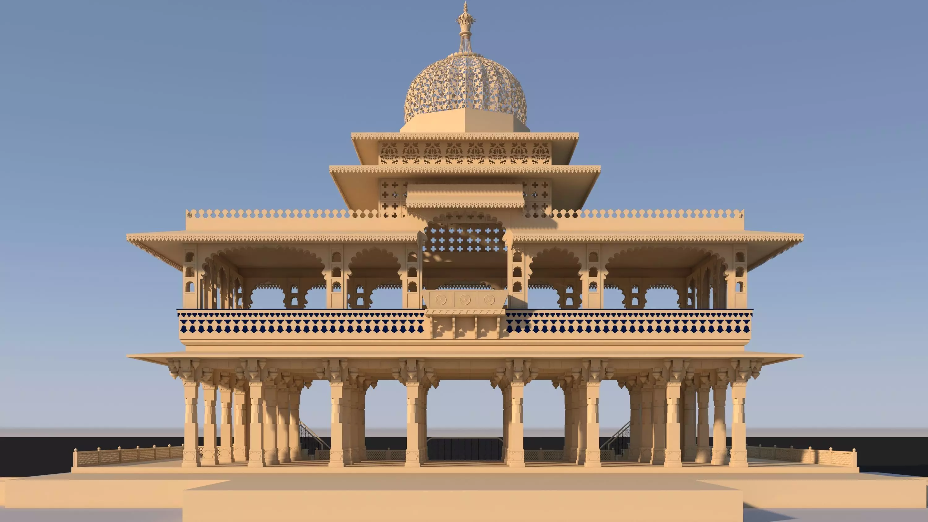 Zenana Mahal 3D model_0