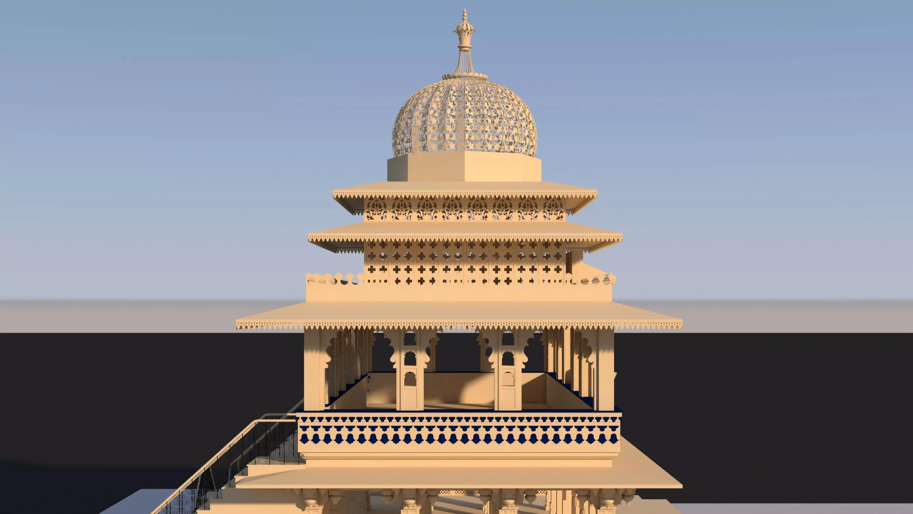 Zenana Mahal 3D model_14