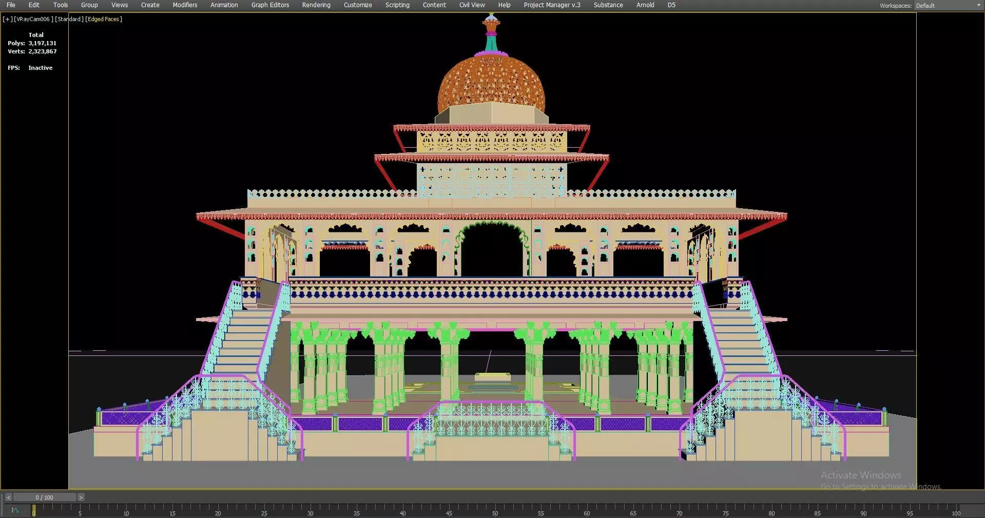 Zenana Mahal 3D model_41