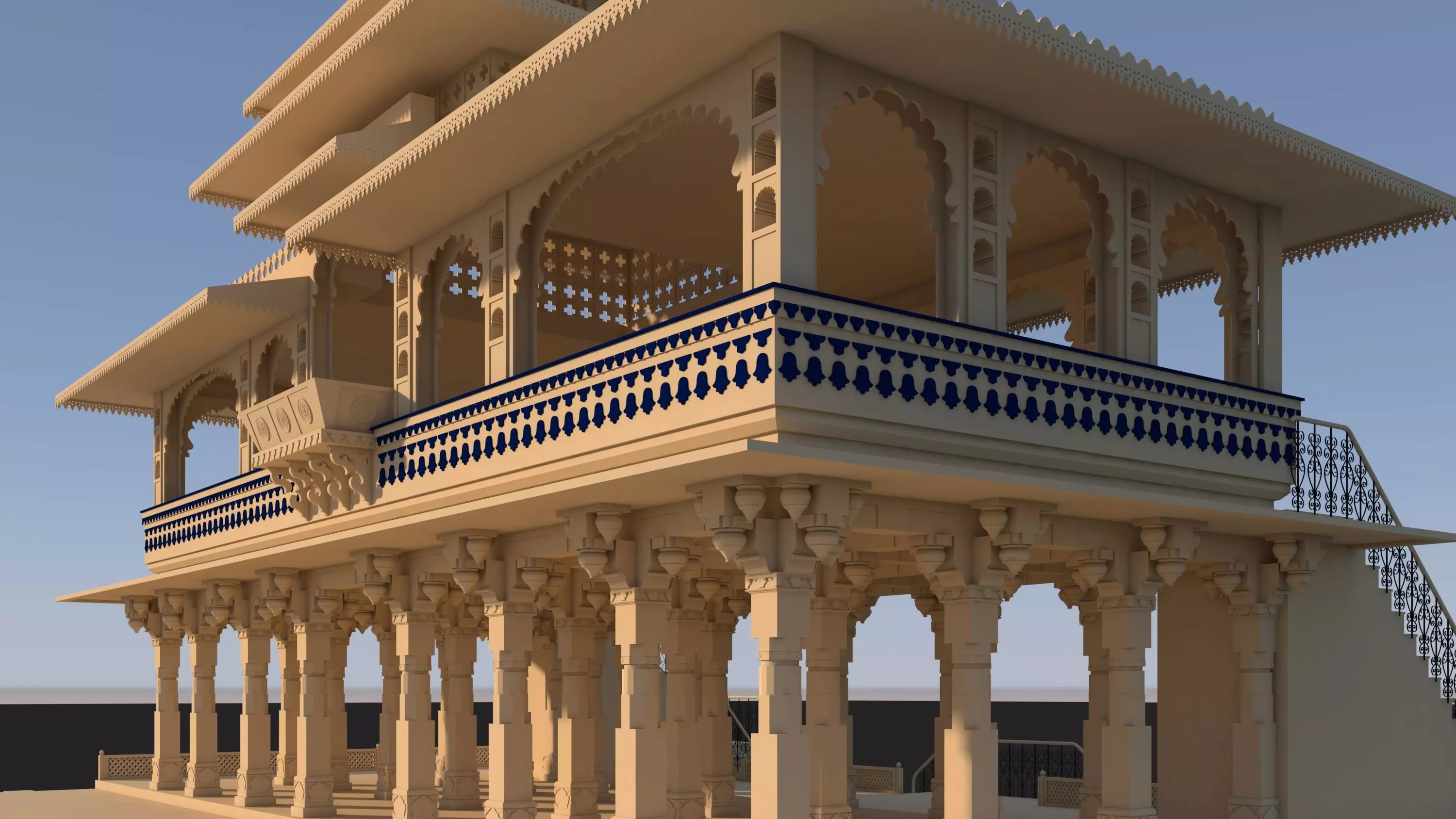 Zenana Mahal 3D model_17