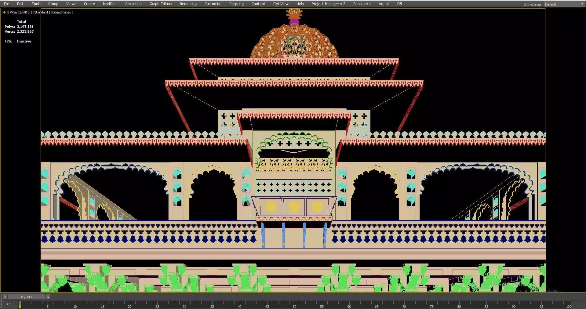 Zenana Mahal 3D model_45