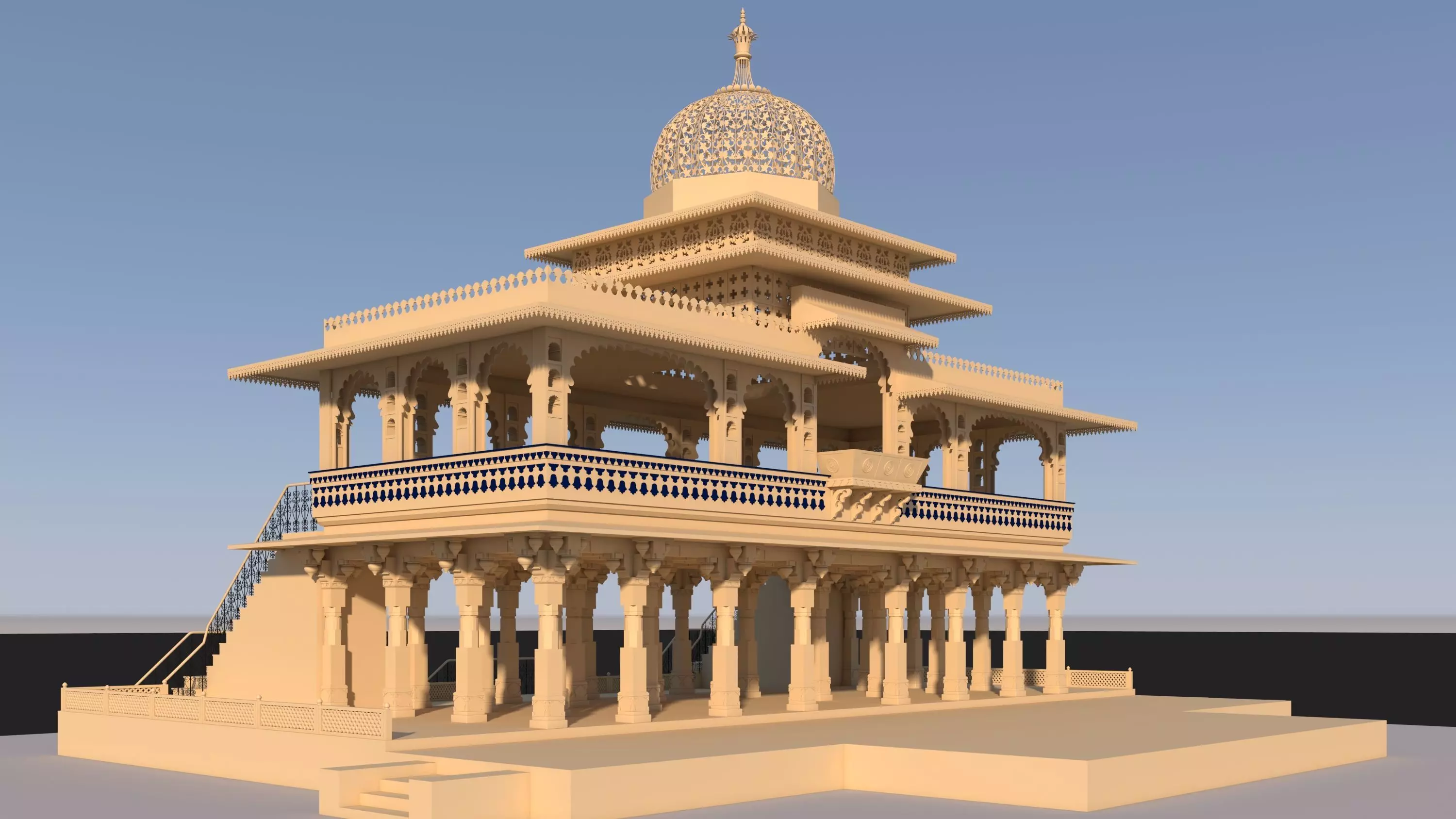 Zenana Mahal 3D model_1