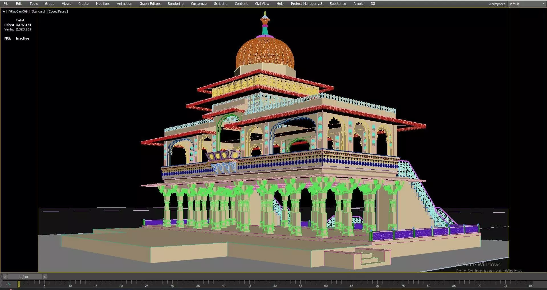 Zenana Mahal 3D model_44