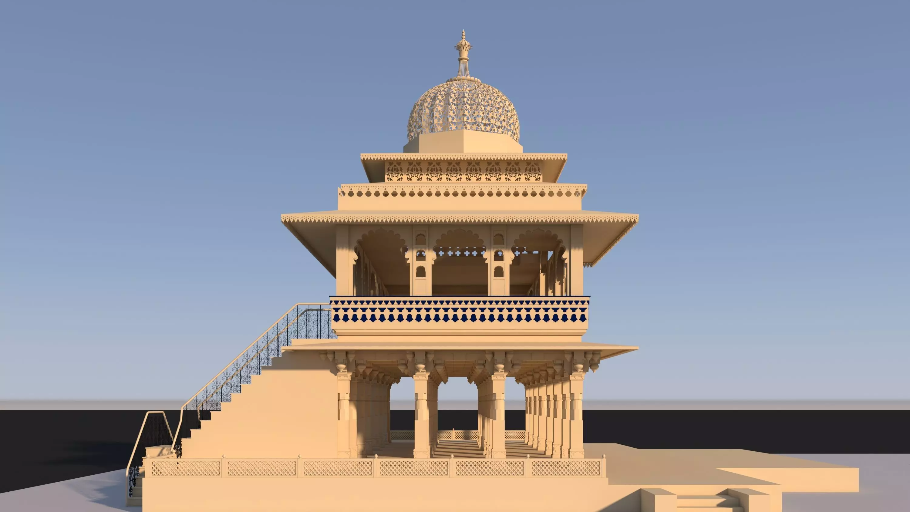 Zenana Mahal 3D model_2