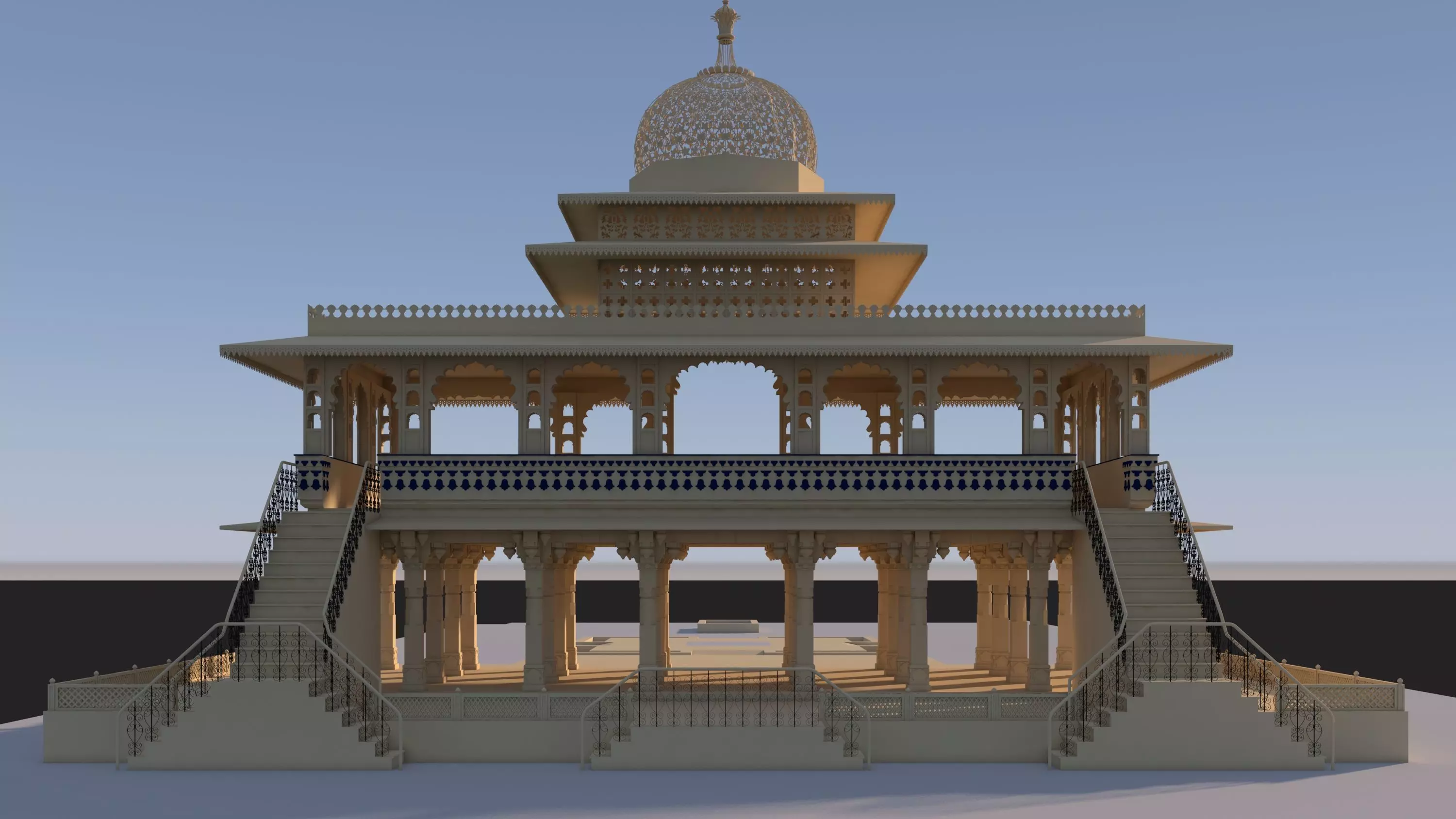 Zenana Mahal 3D model_4