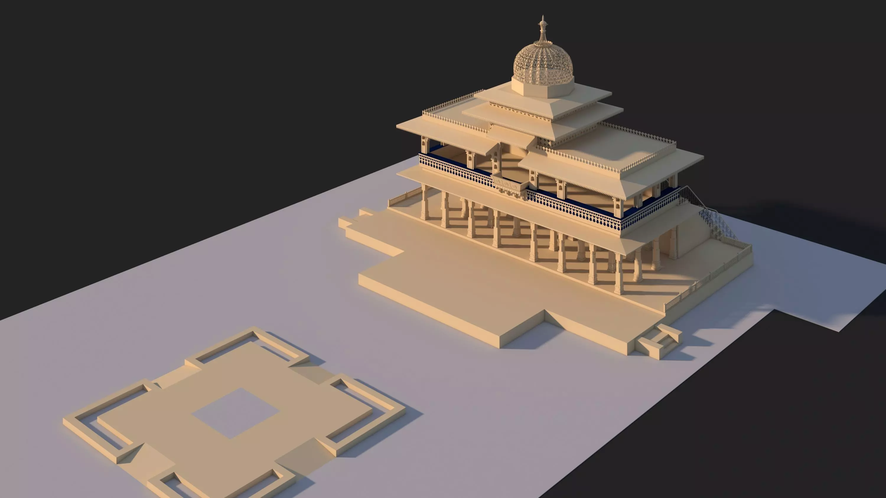 Zenana Mahal 3D model_15