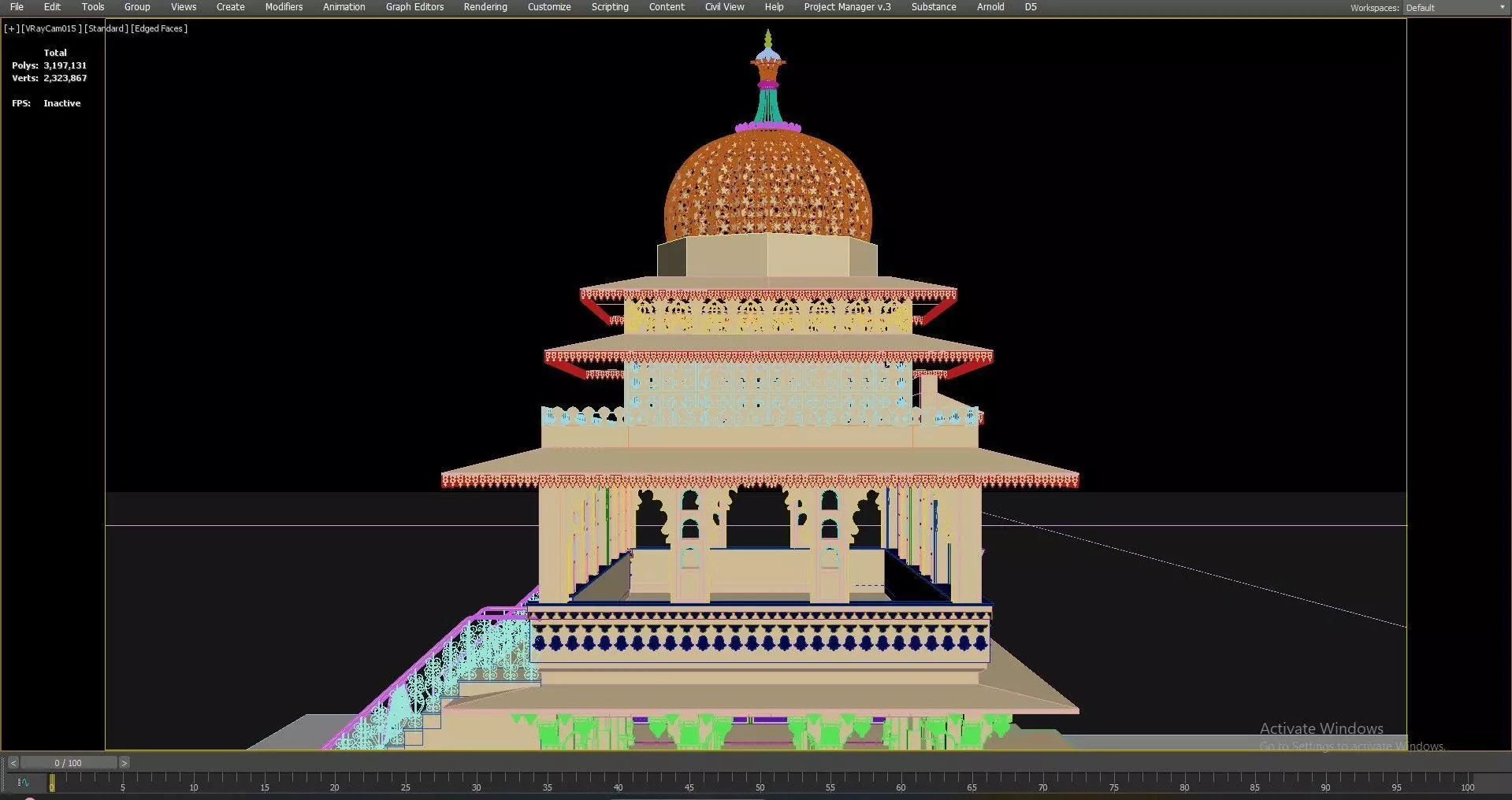 Zenana Mahal 3D model_50