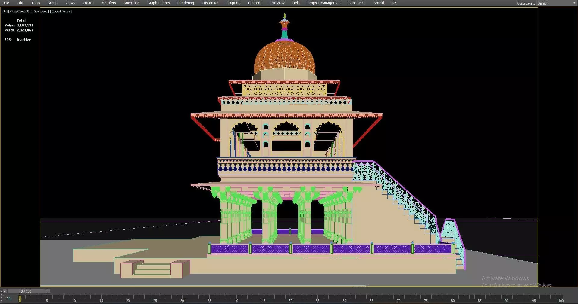 Zenana Mahal 3D model_43