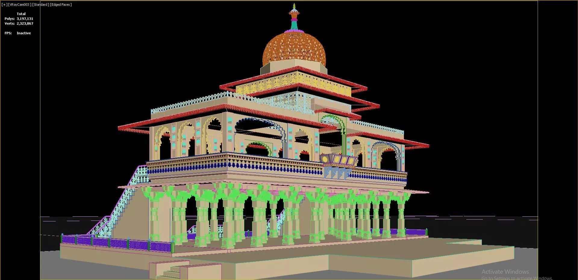 Zenana Mahal 3D model_38