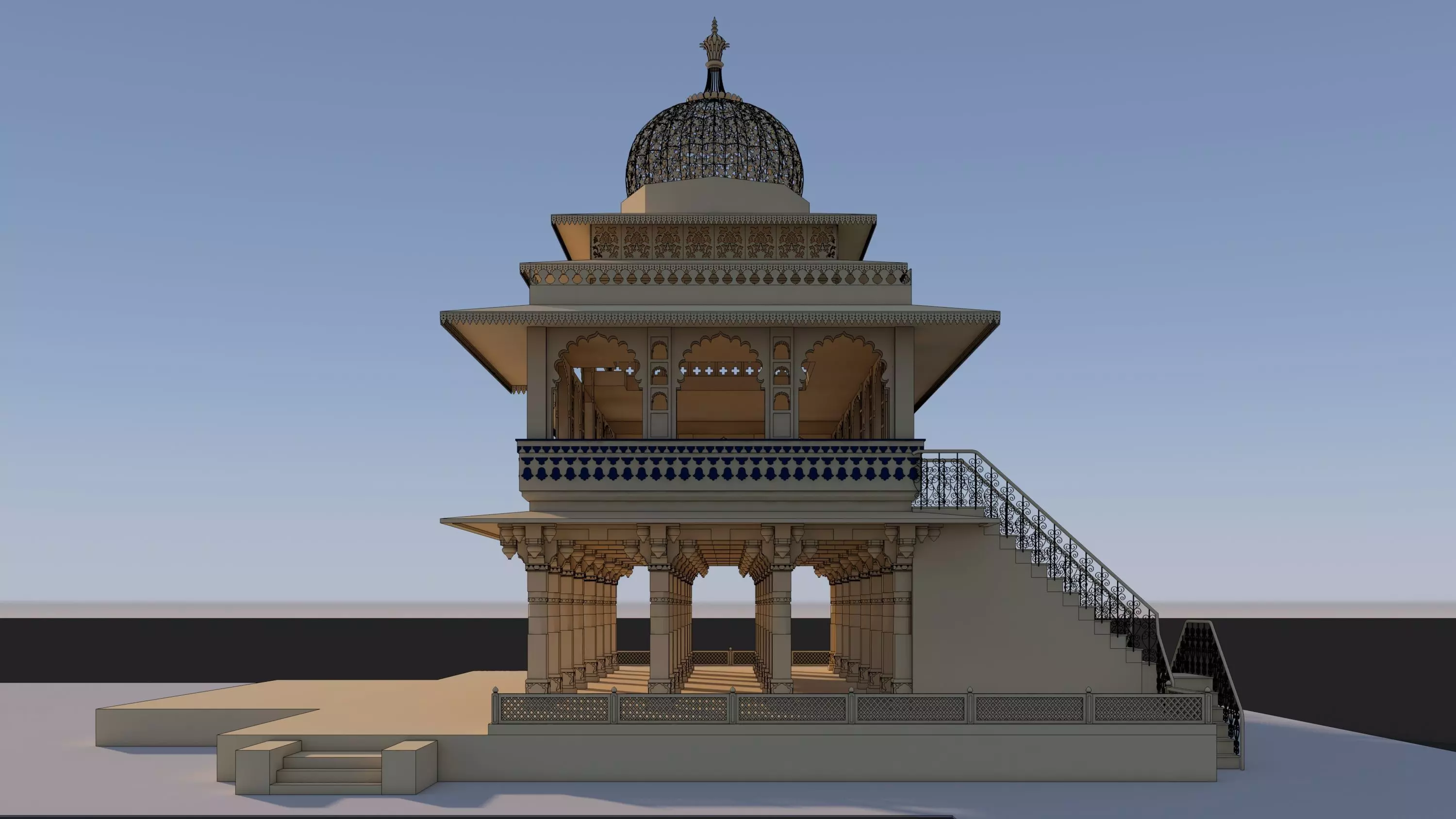 Zenana Mahal 3D model_25