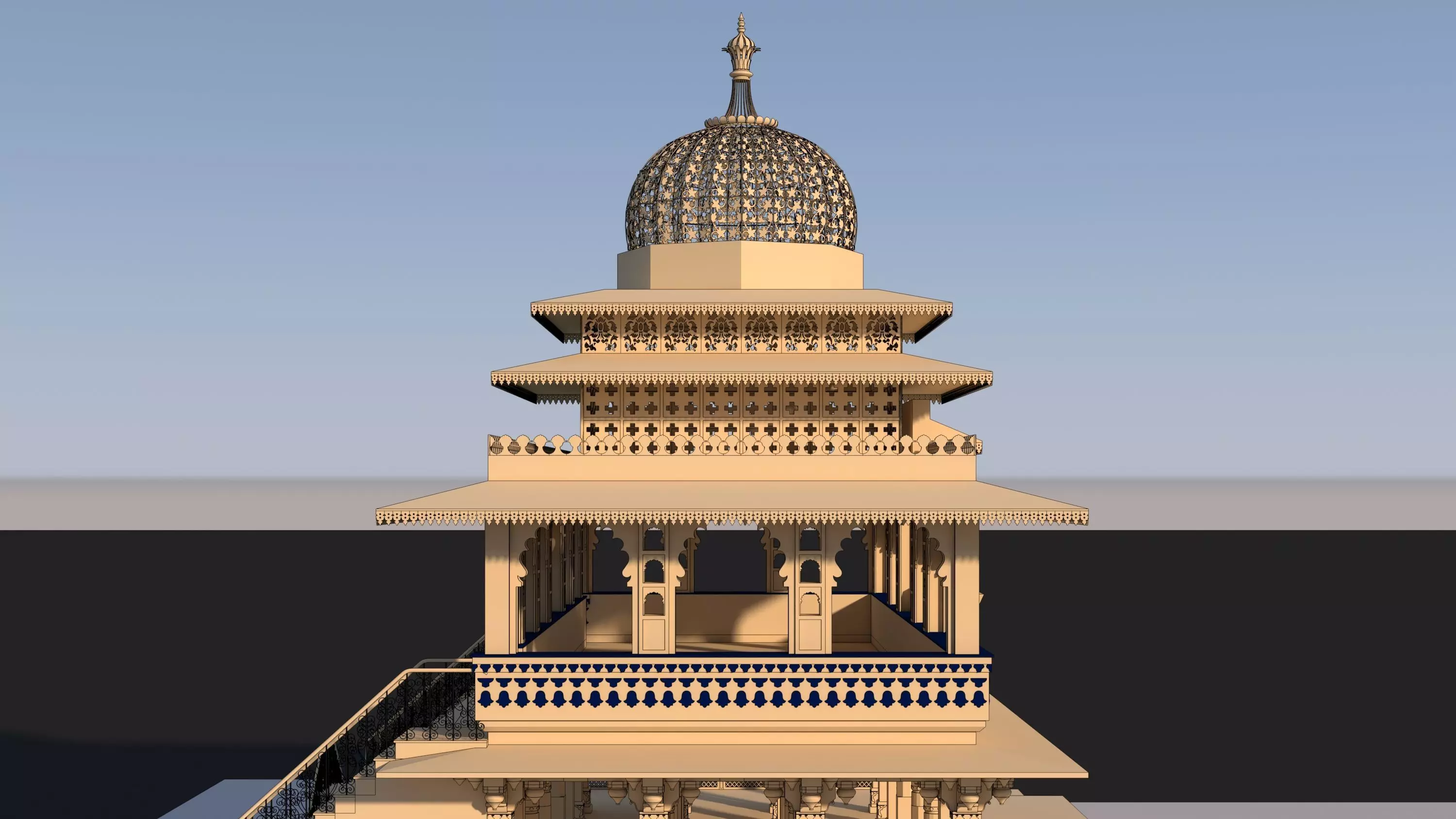 Zenana Mahal 3D model_32