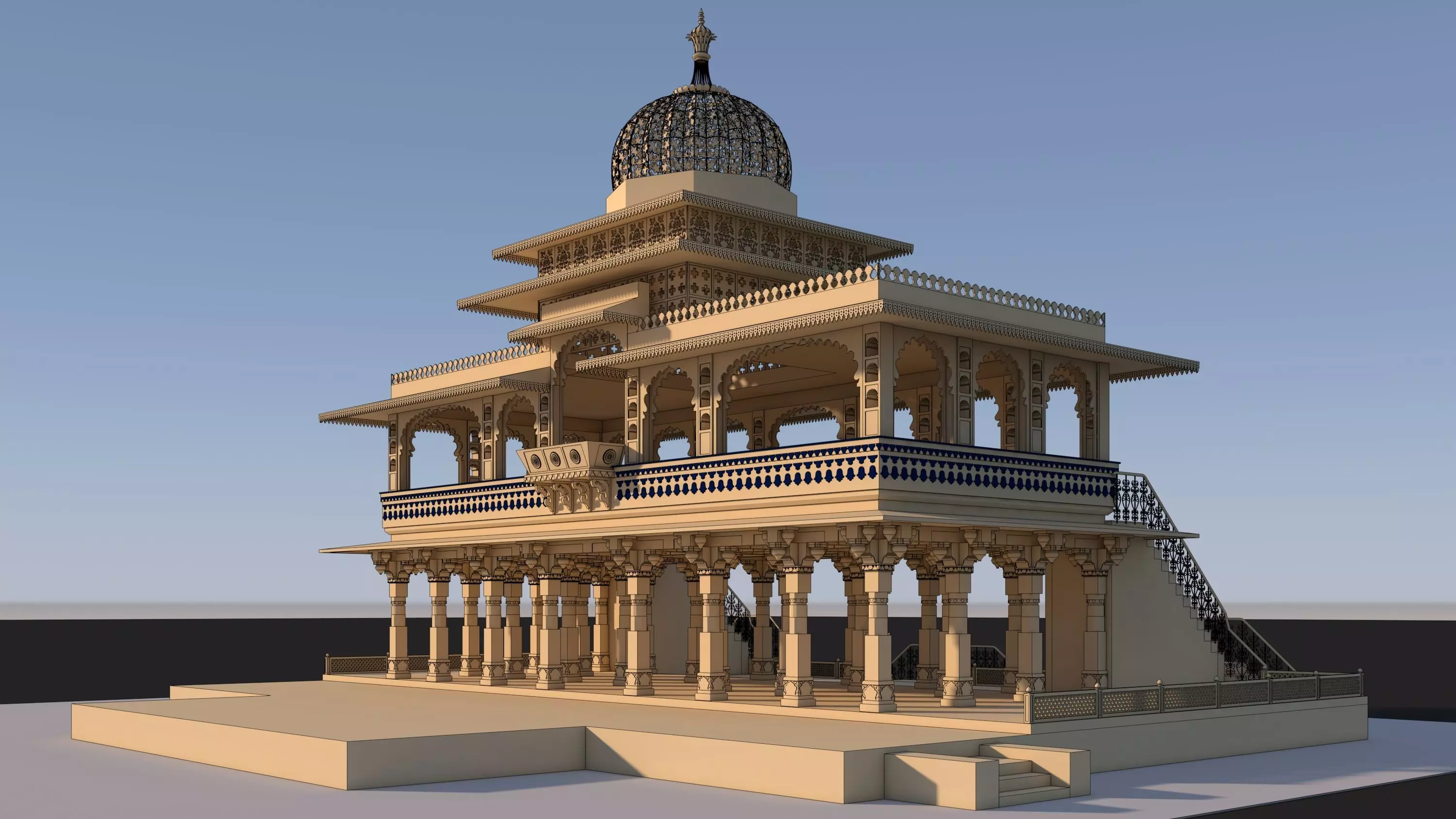 Zenana Mahal 3D model_26