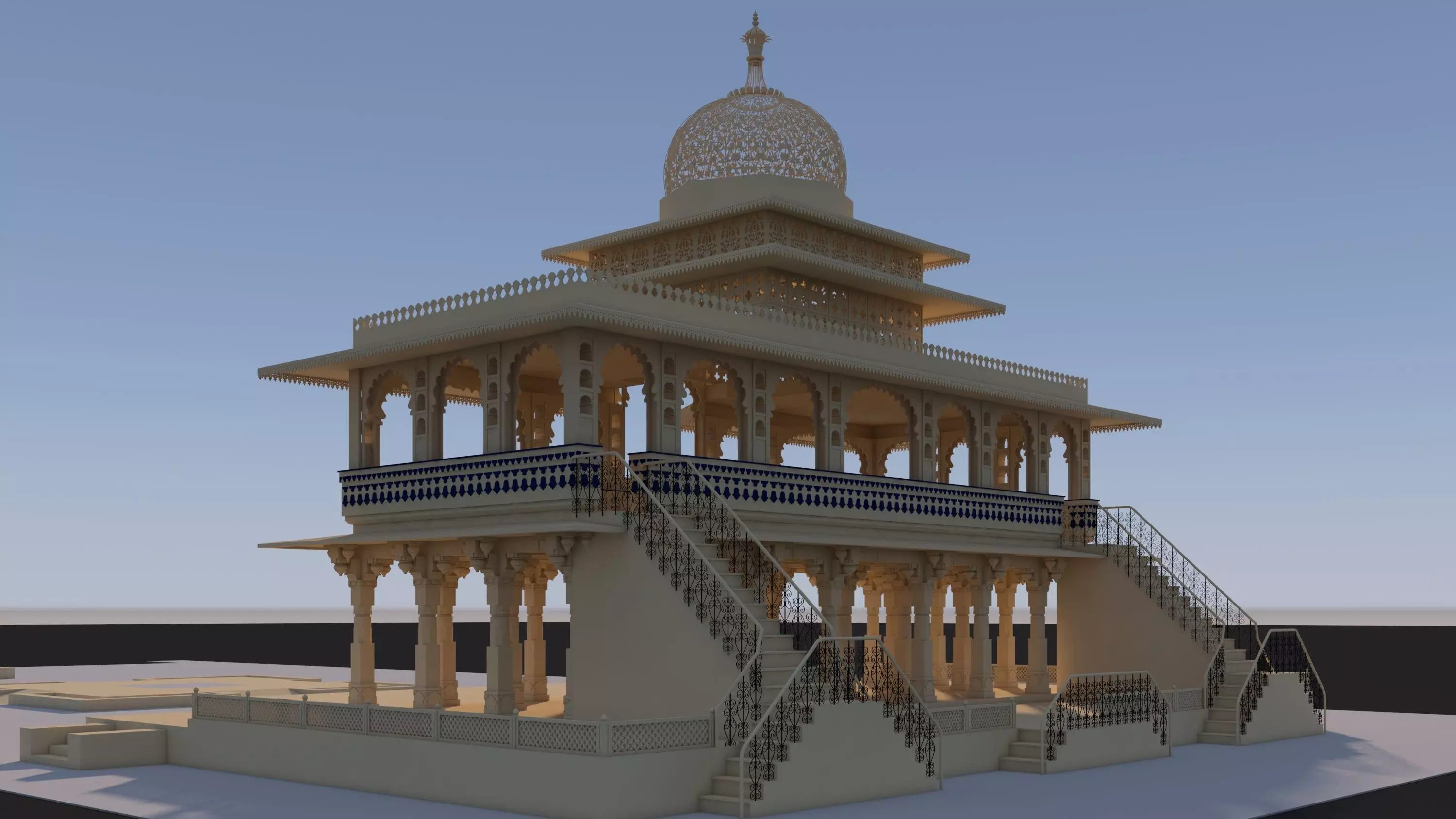 Zenana Mahal 3D model_5