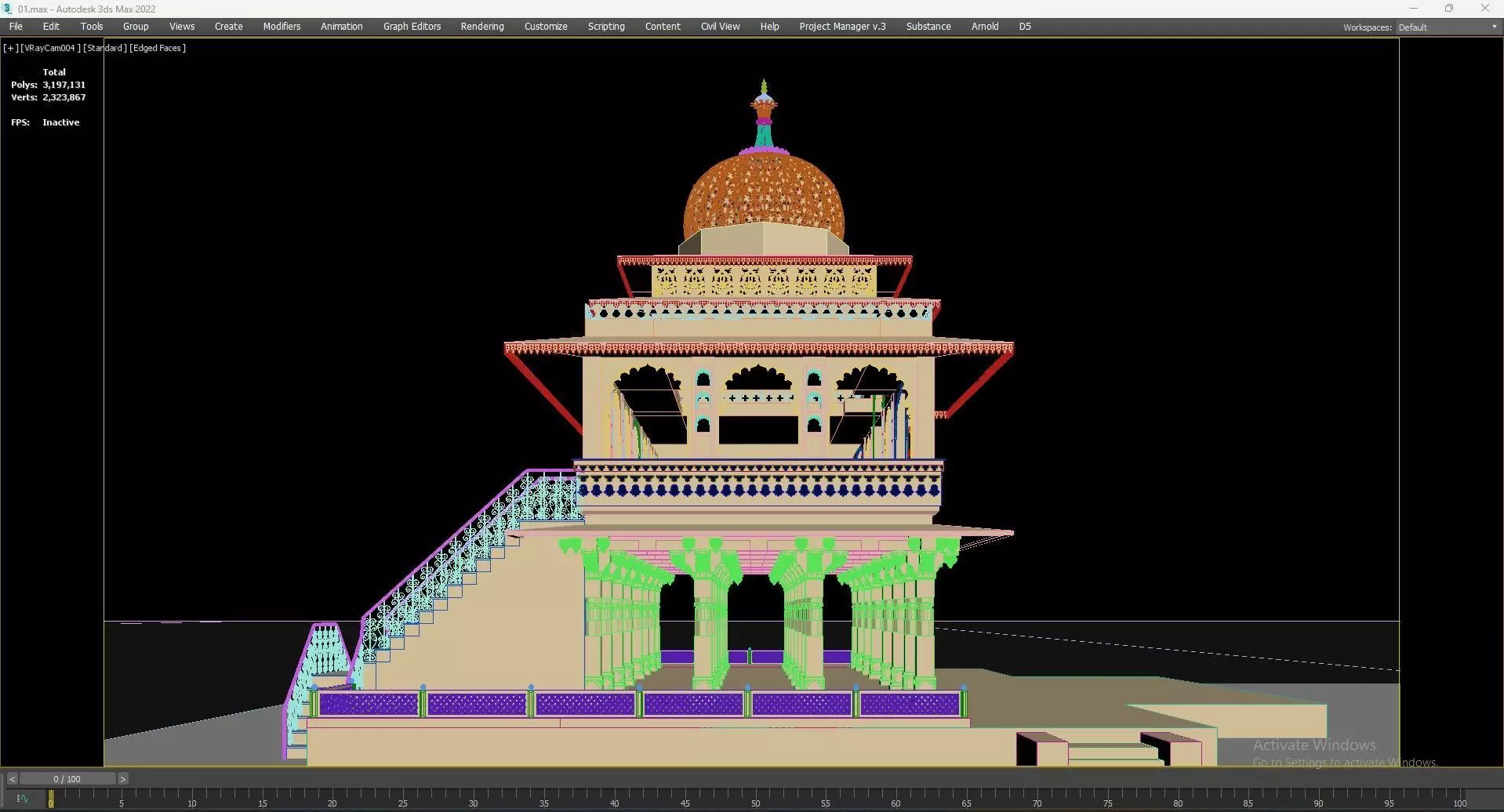 Zenana Mahal 3D model_39