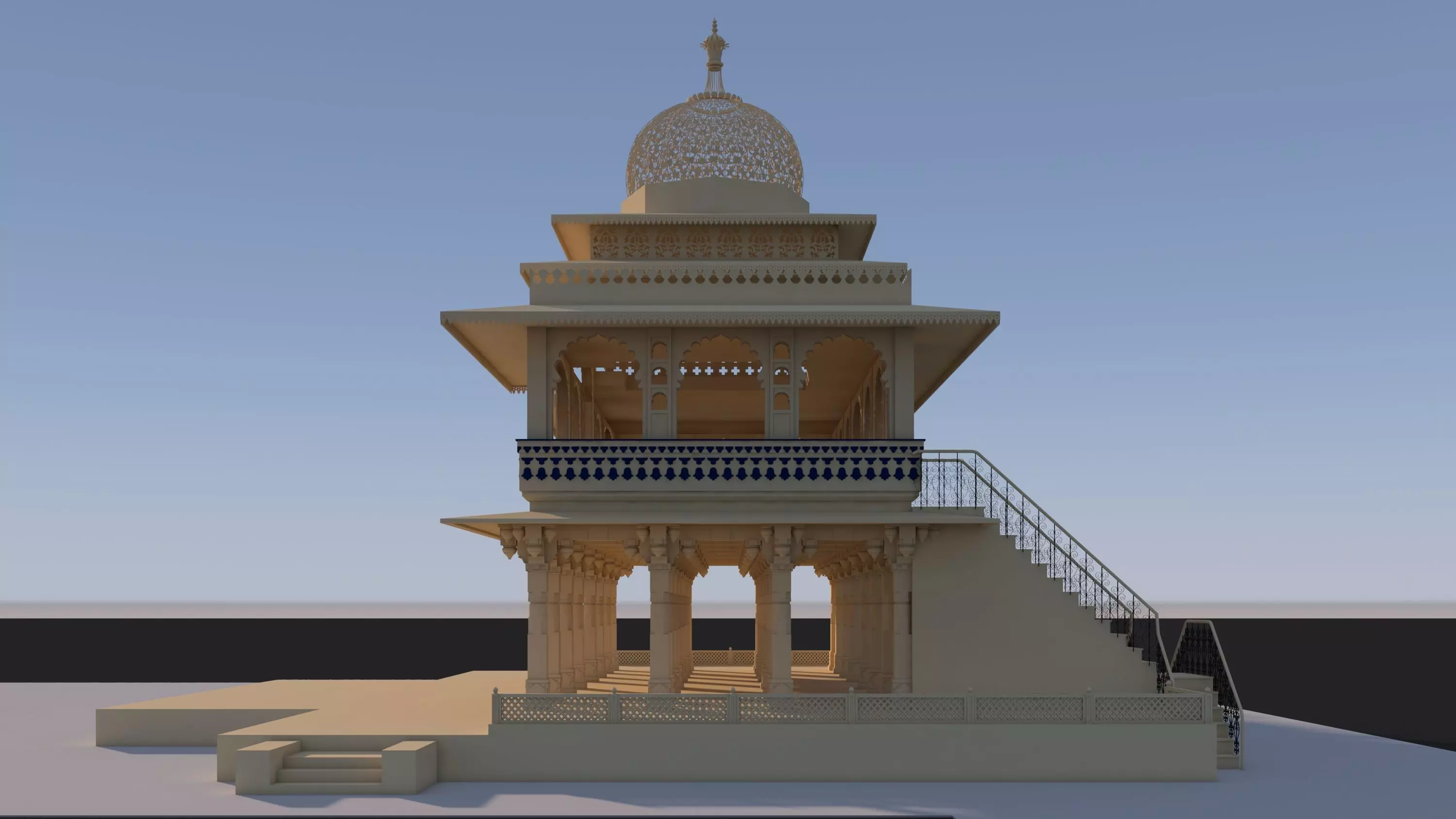Zenana Mahal 3D model_6