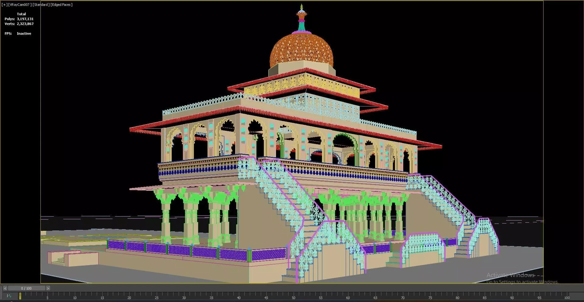 Zenana Mahal 3D model_42