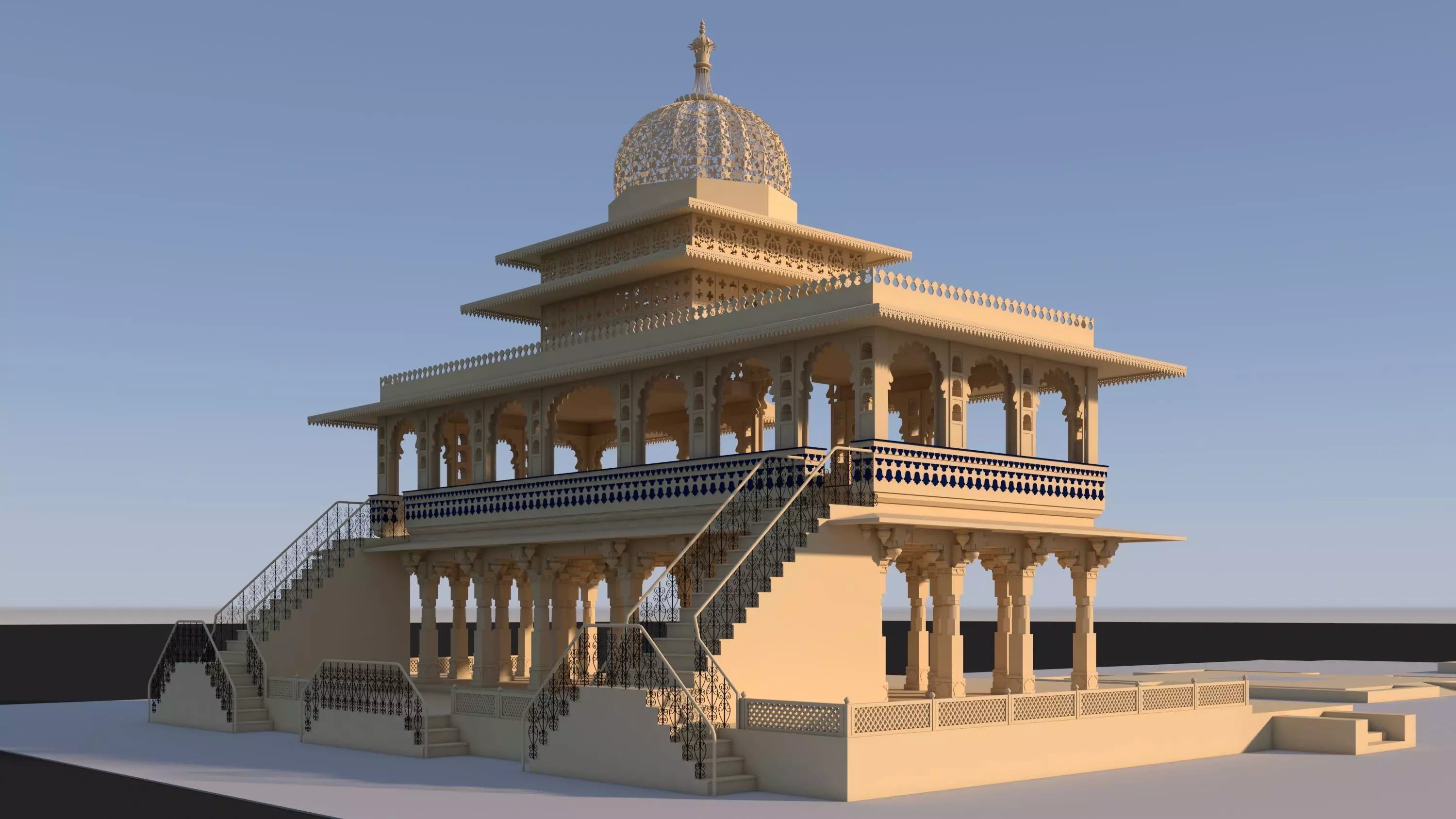 Zenana Mahal 3D model_3