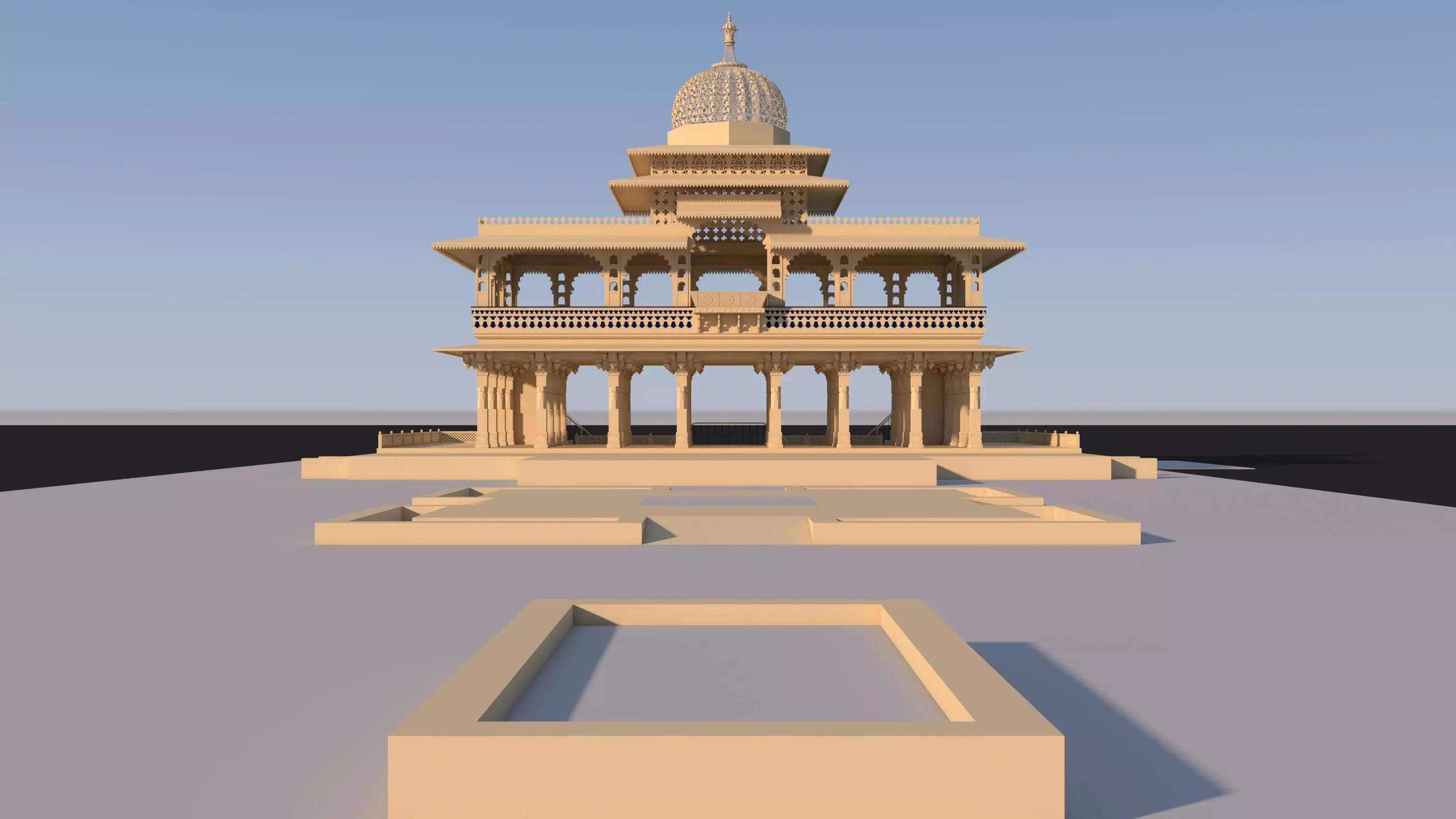 Zenana Mahal 3D model_9