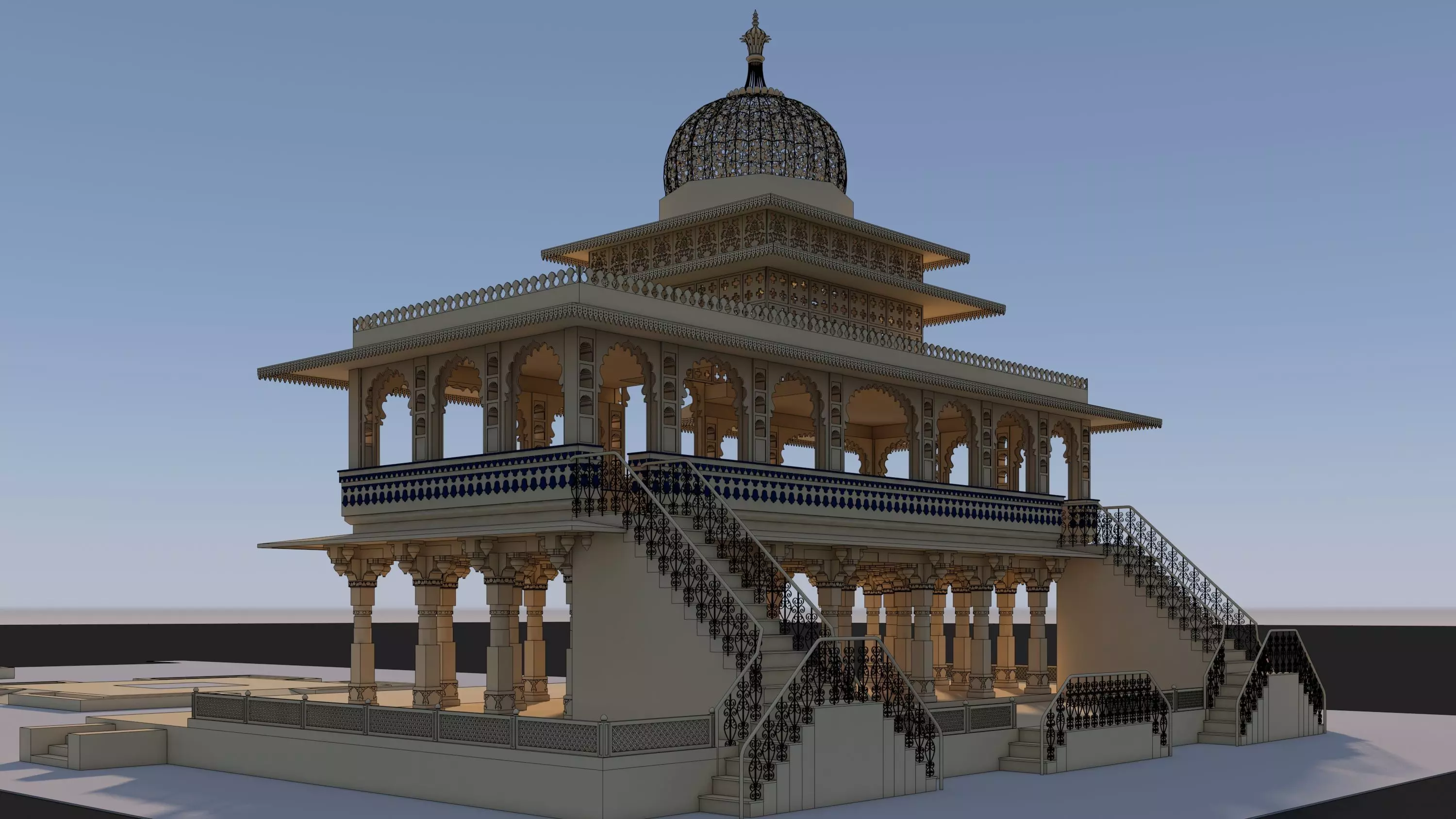 Zenana Mahal 3D model_24