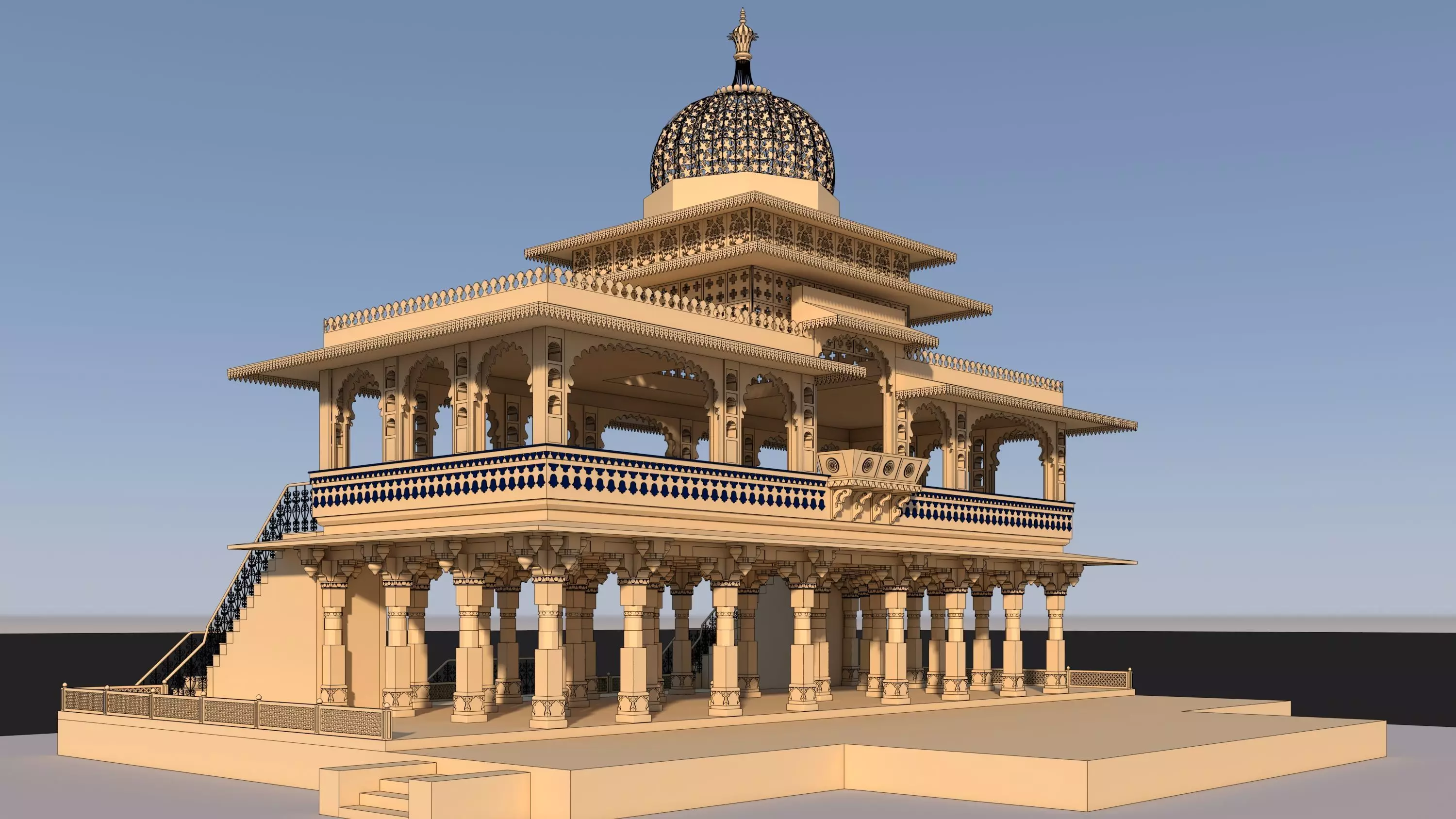 Zenana Mahal 3D model_20