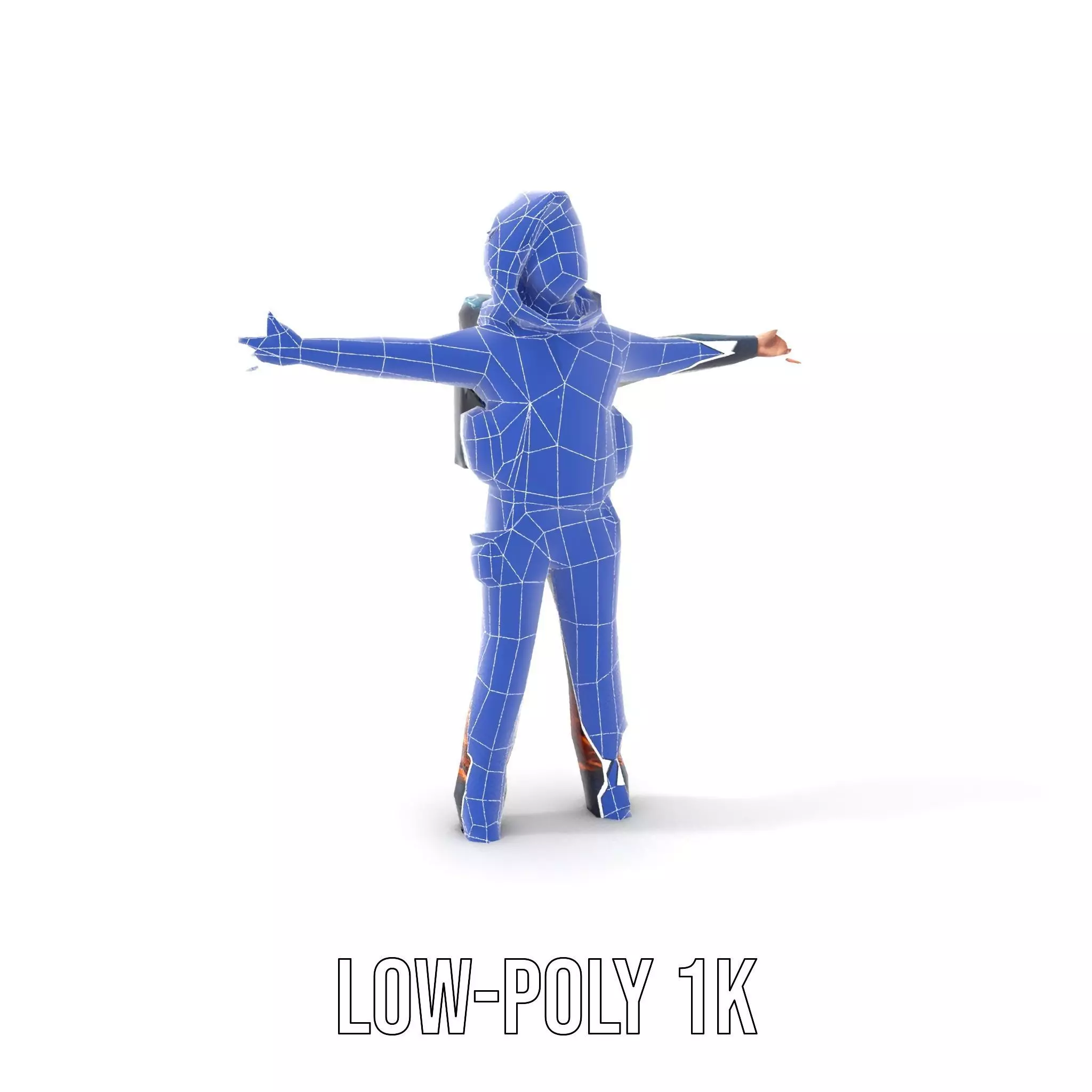 Orange Space Suit model pack Low-poly 3D model_29