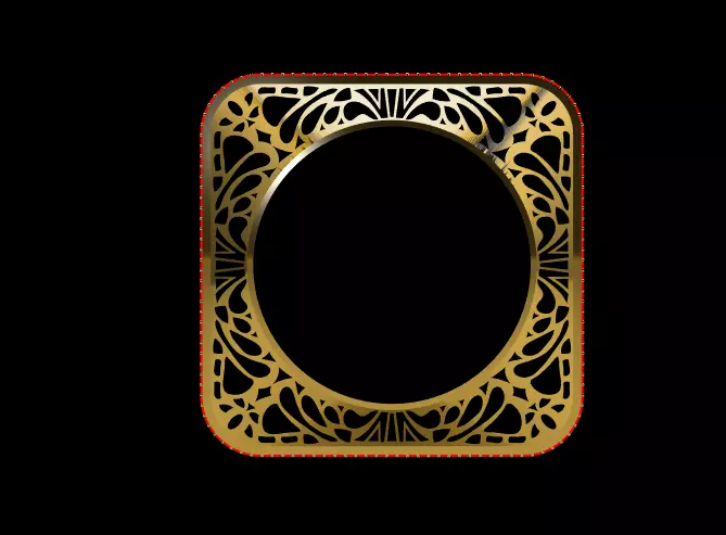 High-Detail Ornate Gold bracelet 3D Model 3D print model_10