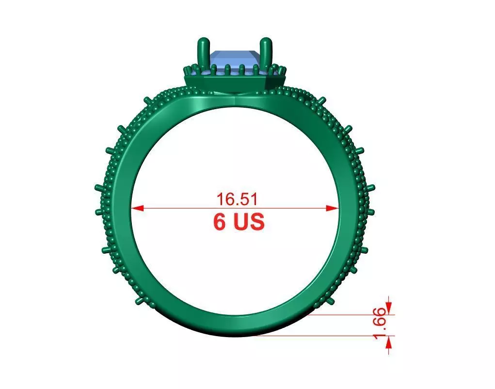 Engagement Ring 3D print model_13