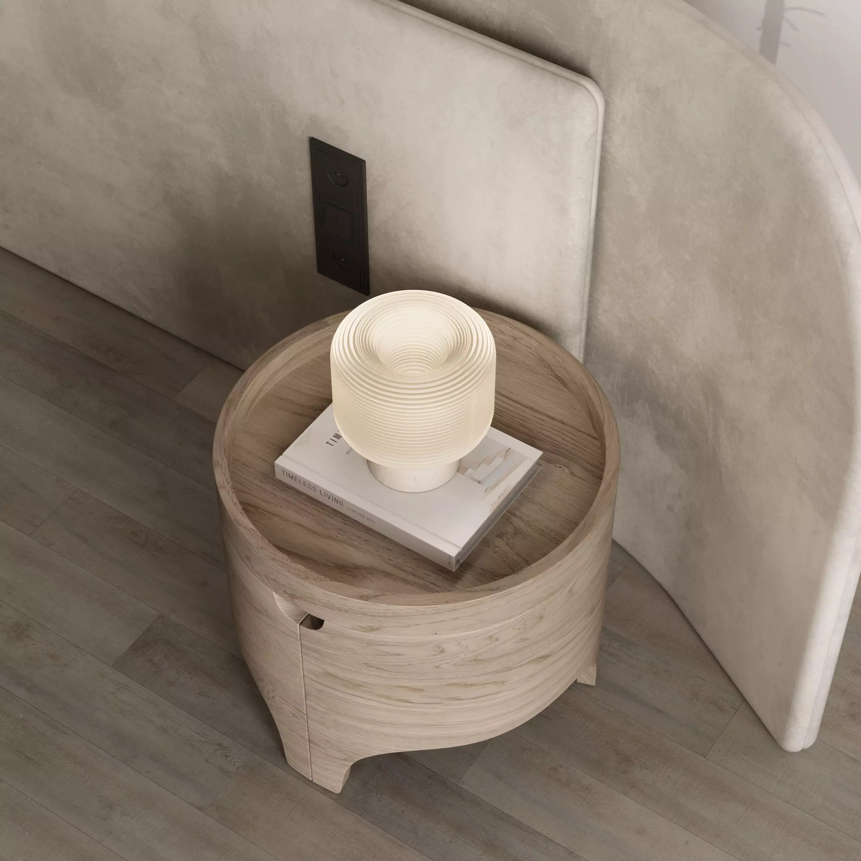 Headboard Wall Panel Composition 26 3D model_5