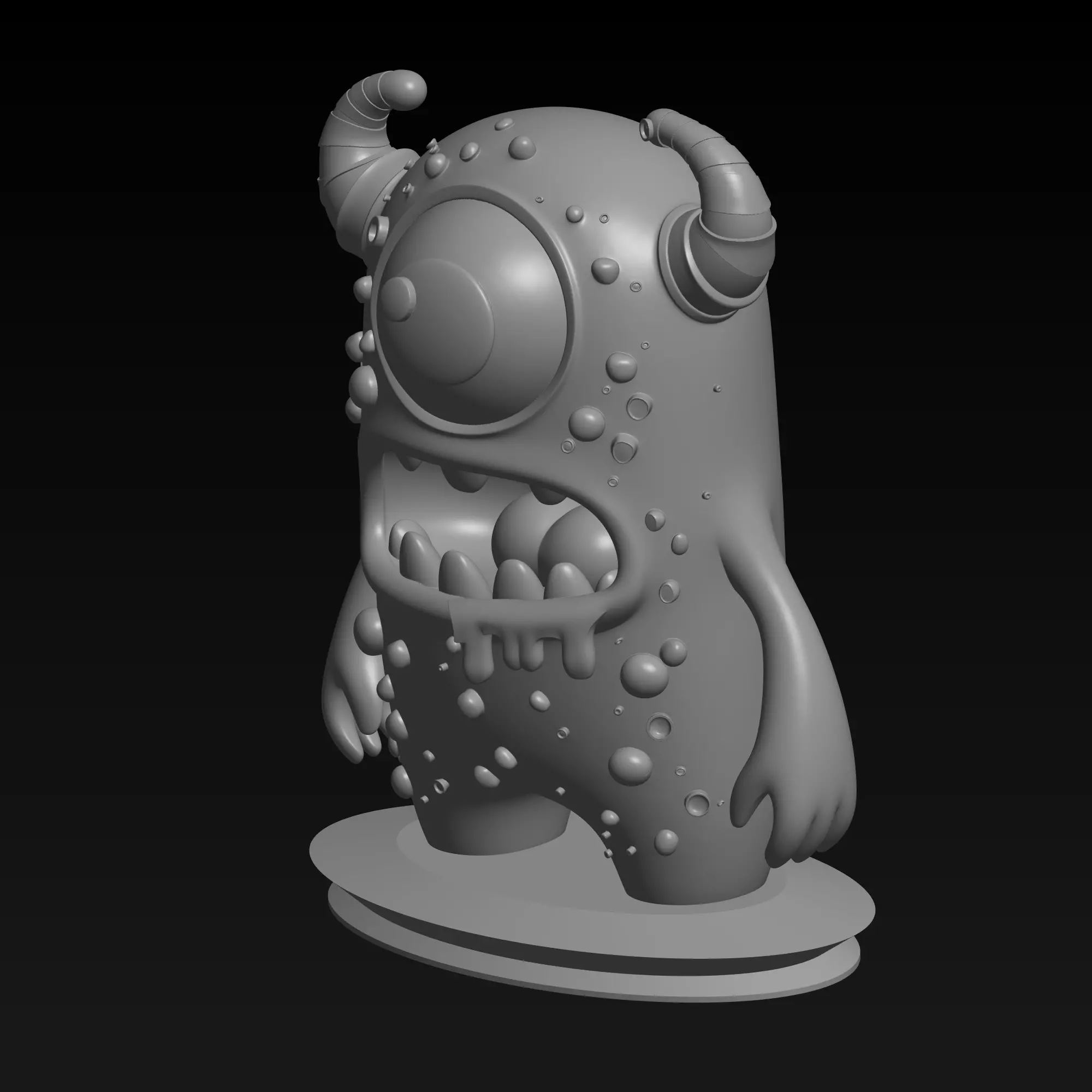 alien creature model 3D print model_1