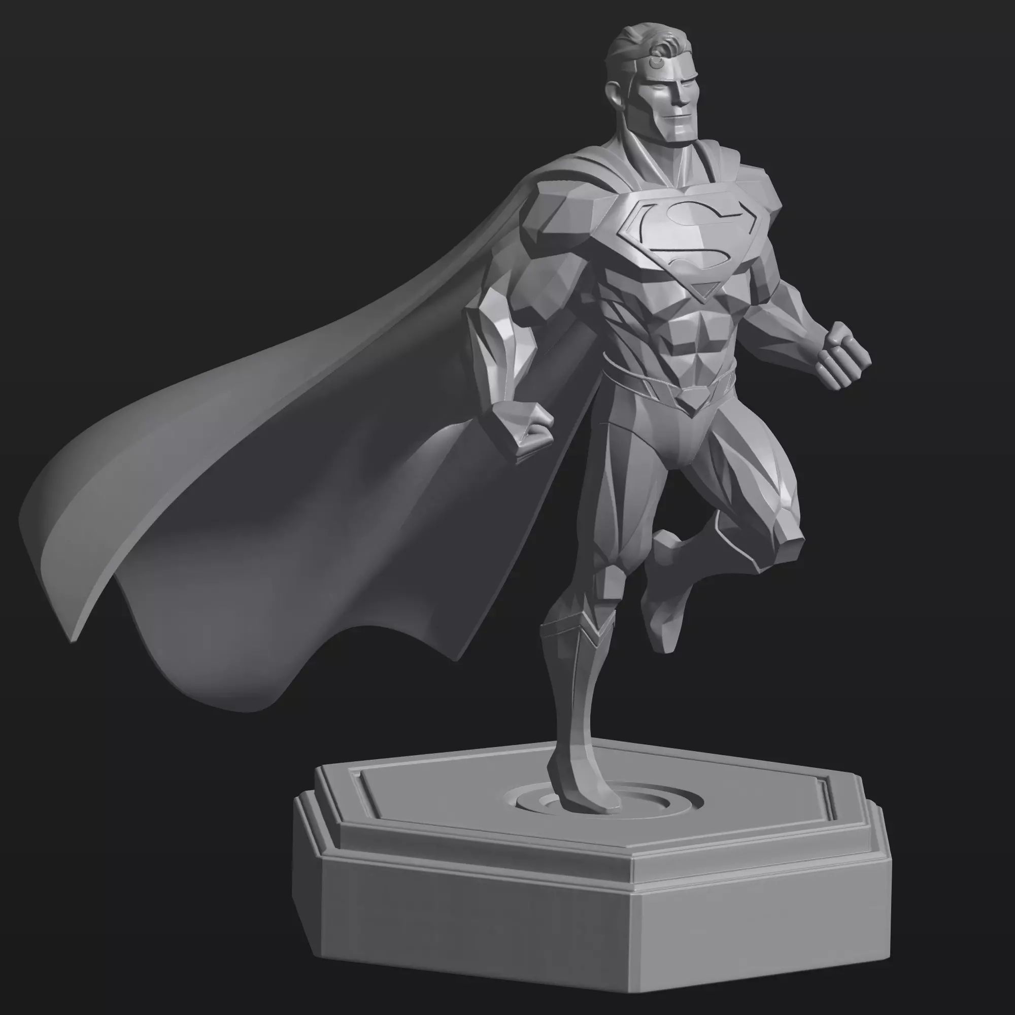 superhero superman model 3D print model_0