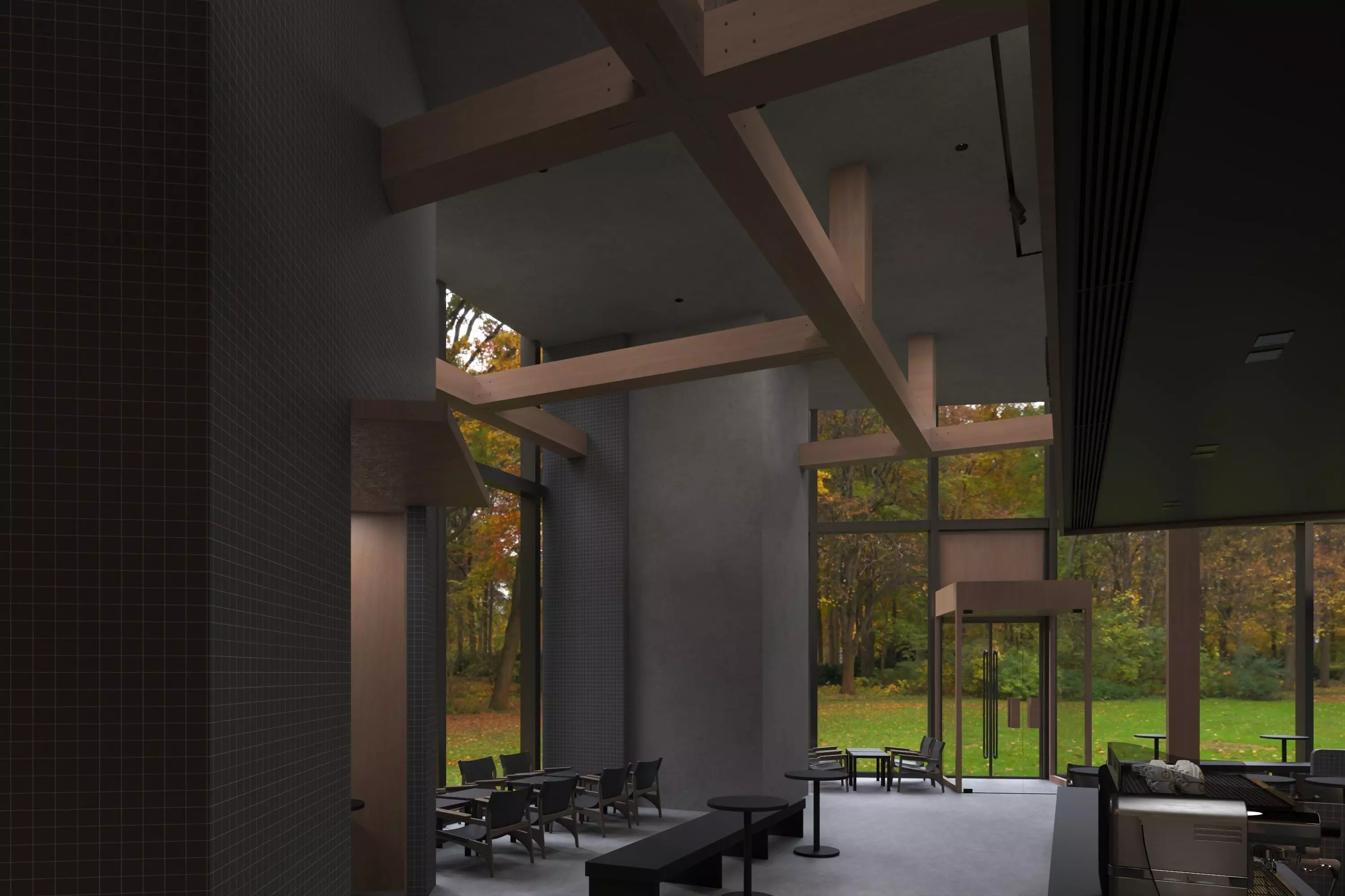 Coffe Shop 07 Low-poly 3D model_4