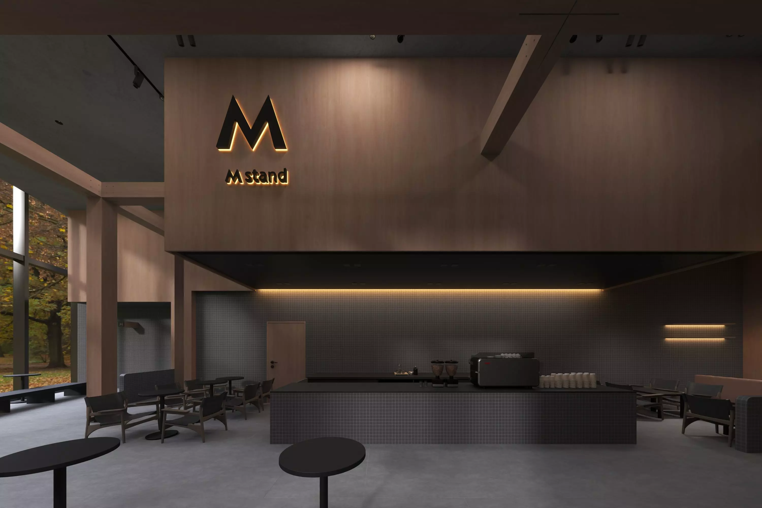 Coffe Shop 07 Low-poly 3D model_3