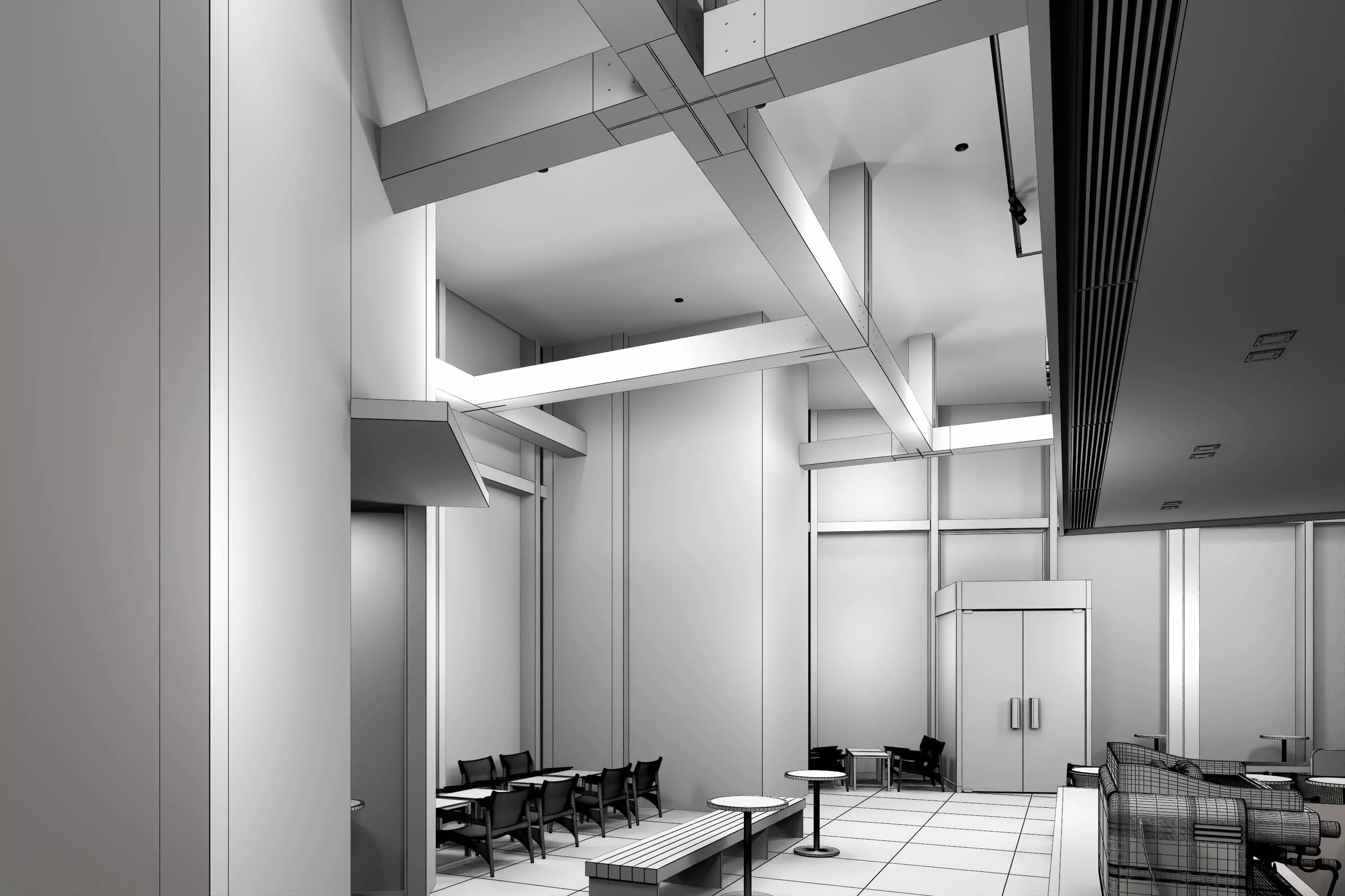 Coffe Shop 07 Low-poly 3D model_16