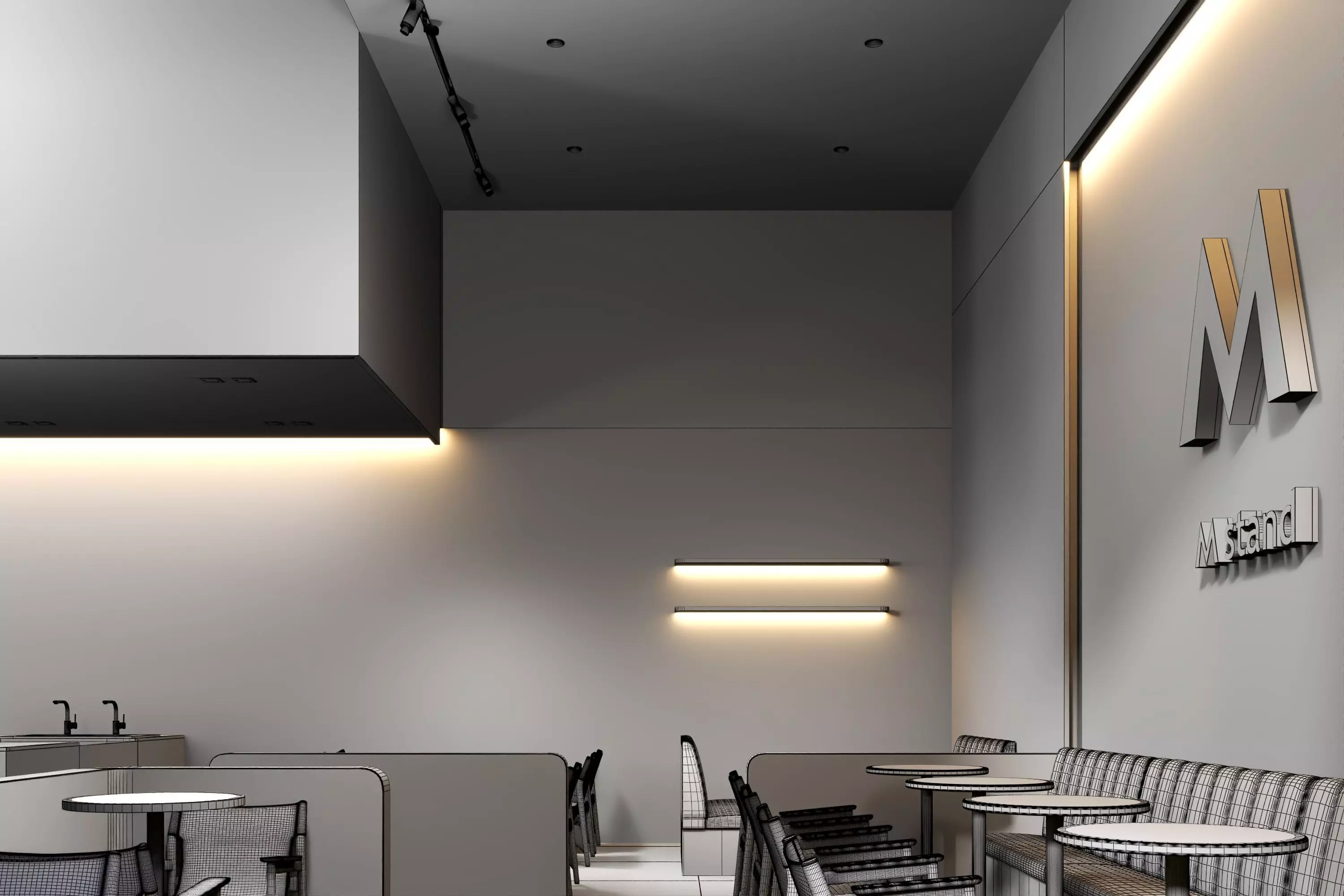 Coffe Shop 07 Low-poly 3D model_15