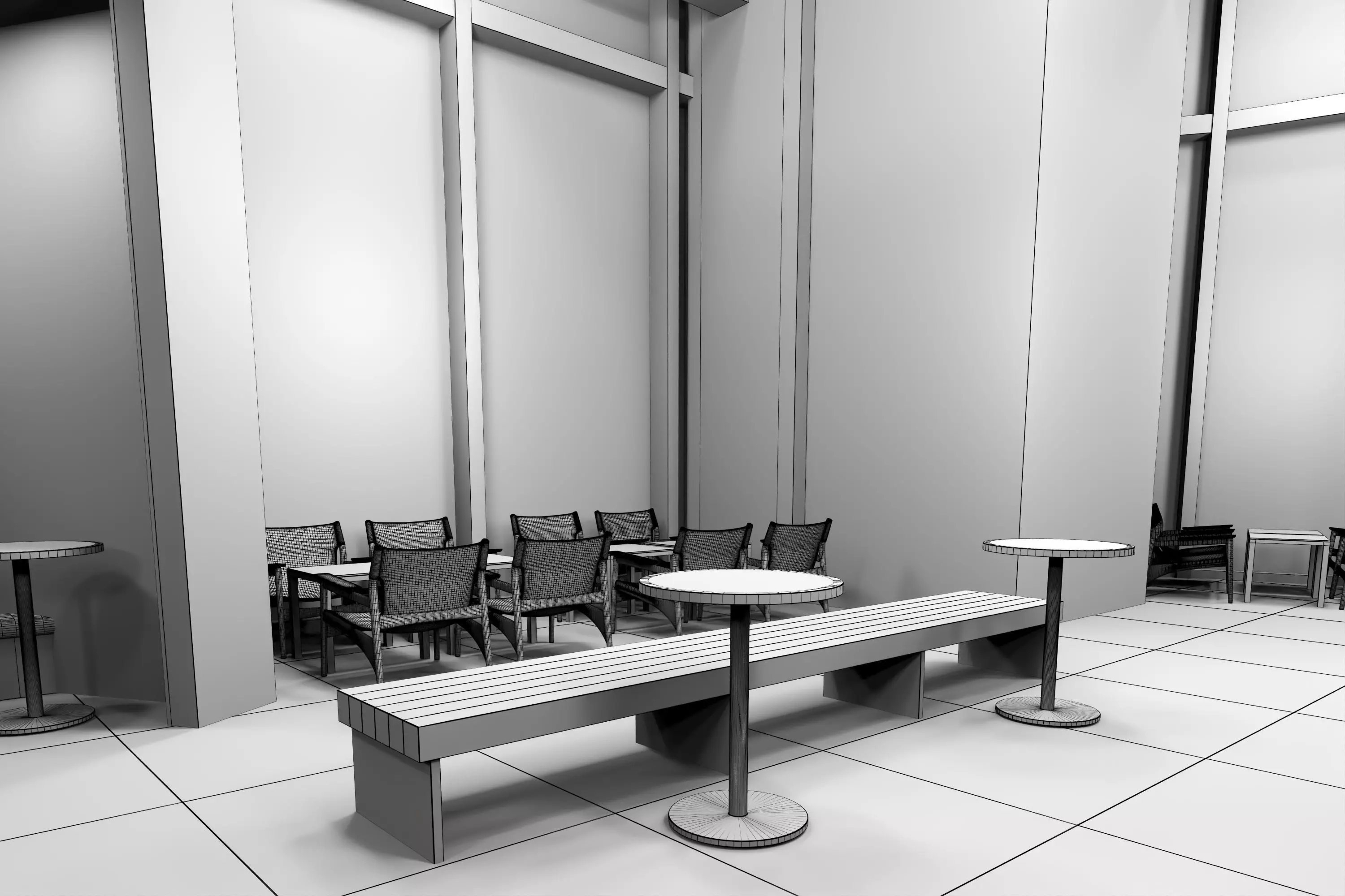 Coffe Shop 07 Low-poly 3D model_20