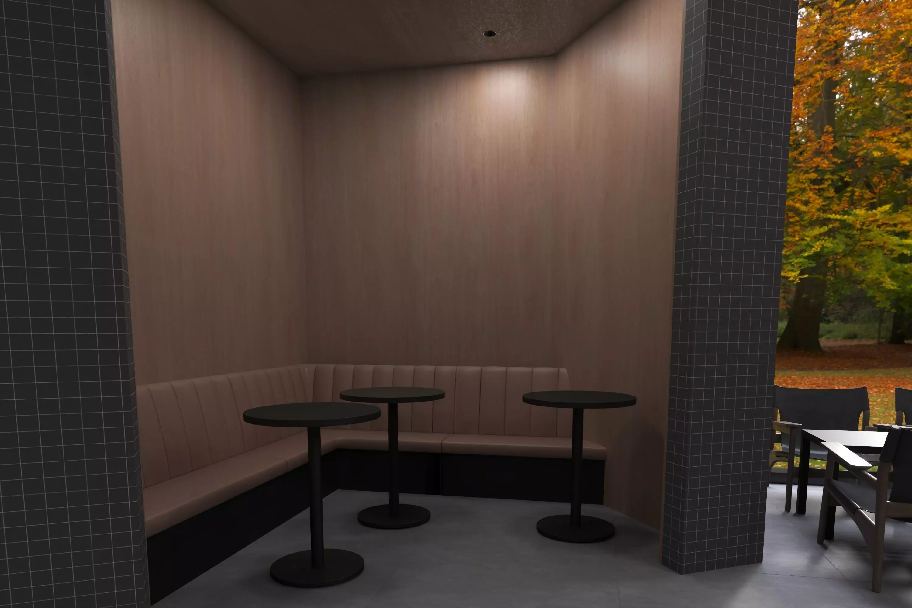 Coffe Shop 07 Low-poly 3D model_8