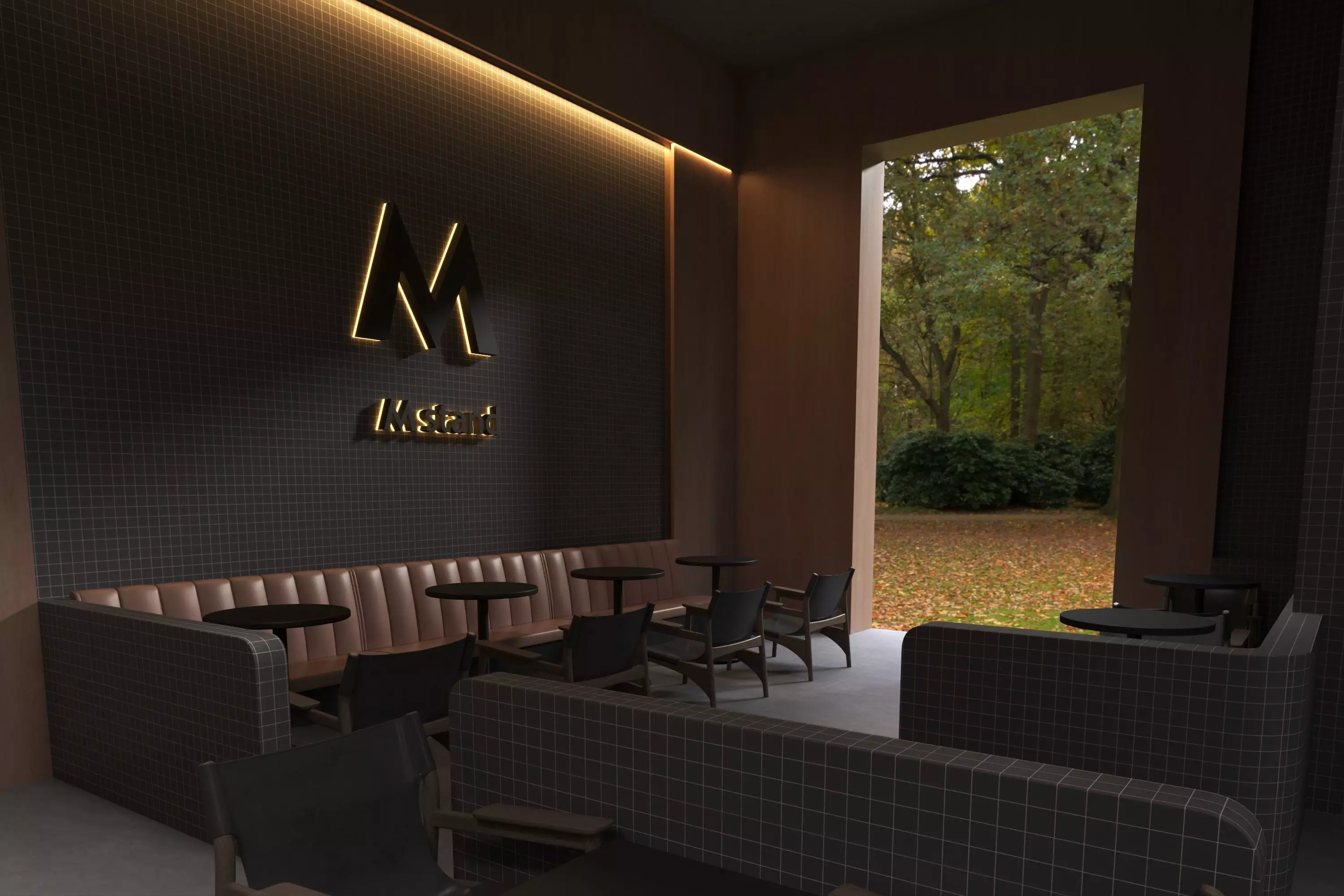 Coffe Shop 07 Low-poly 3D model_12