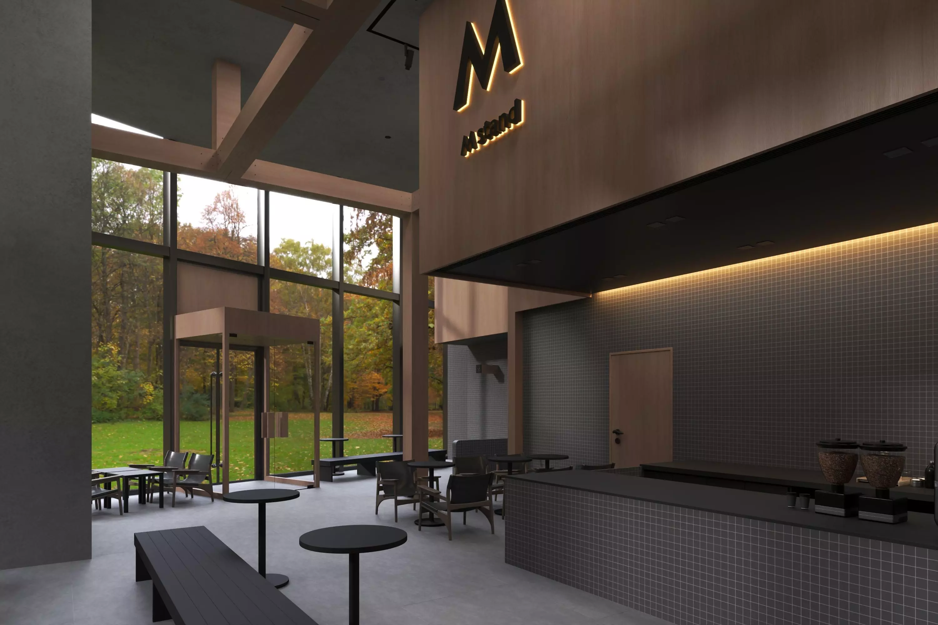 Coffe Shop 07 Low-poly 3D model_5