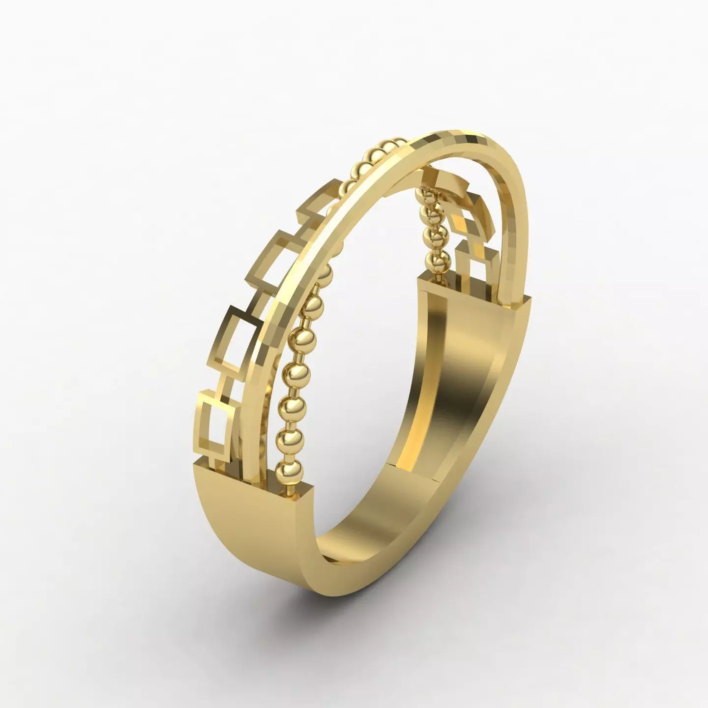 CrossOver ring 01 3D print model_2