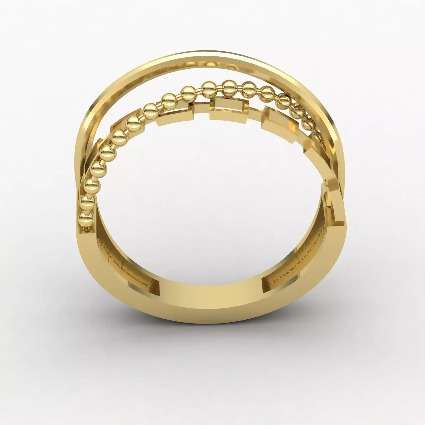 CrossOver ring 01 3D print model_3