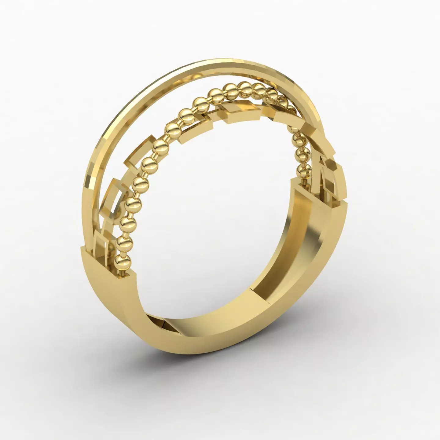 CrossOver ring 01 3D print model_0