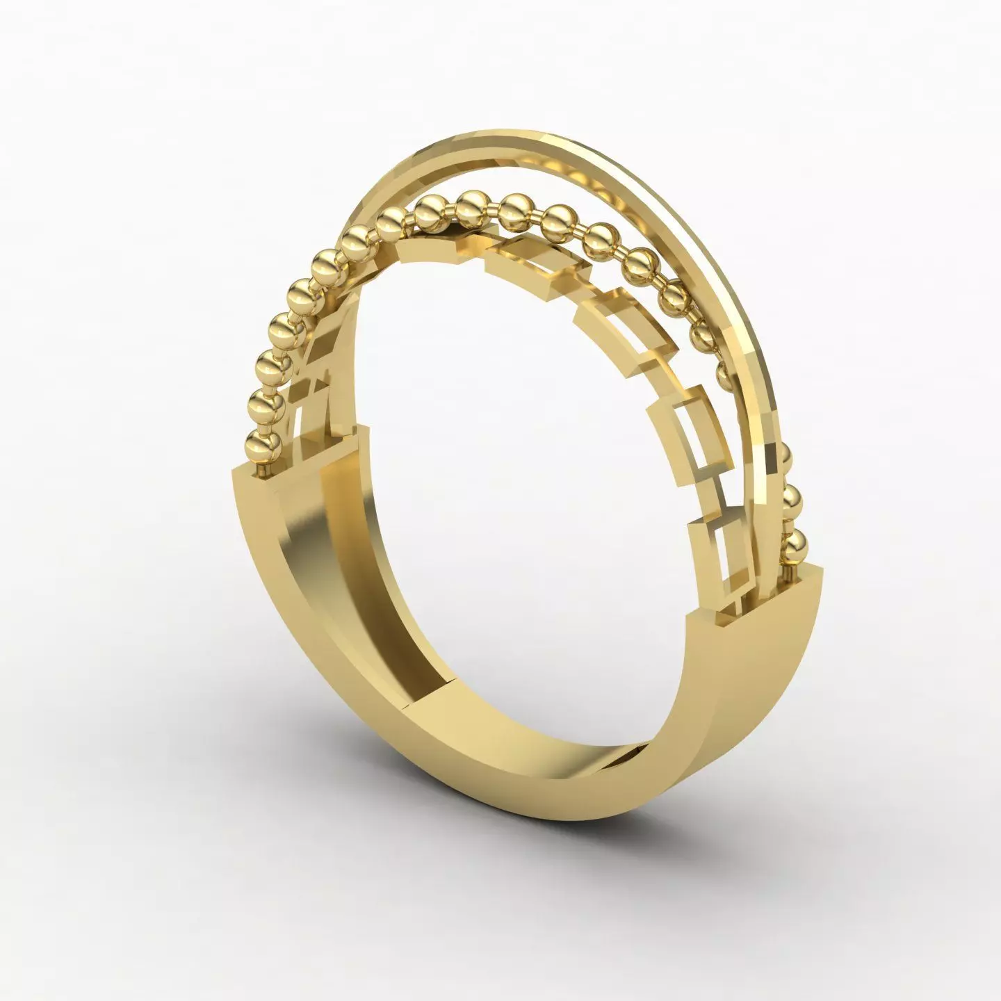 CrossOver ring 01 3D print model_1