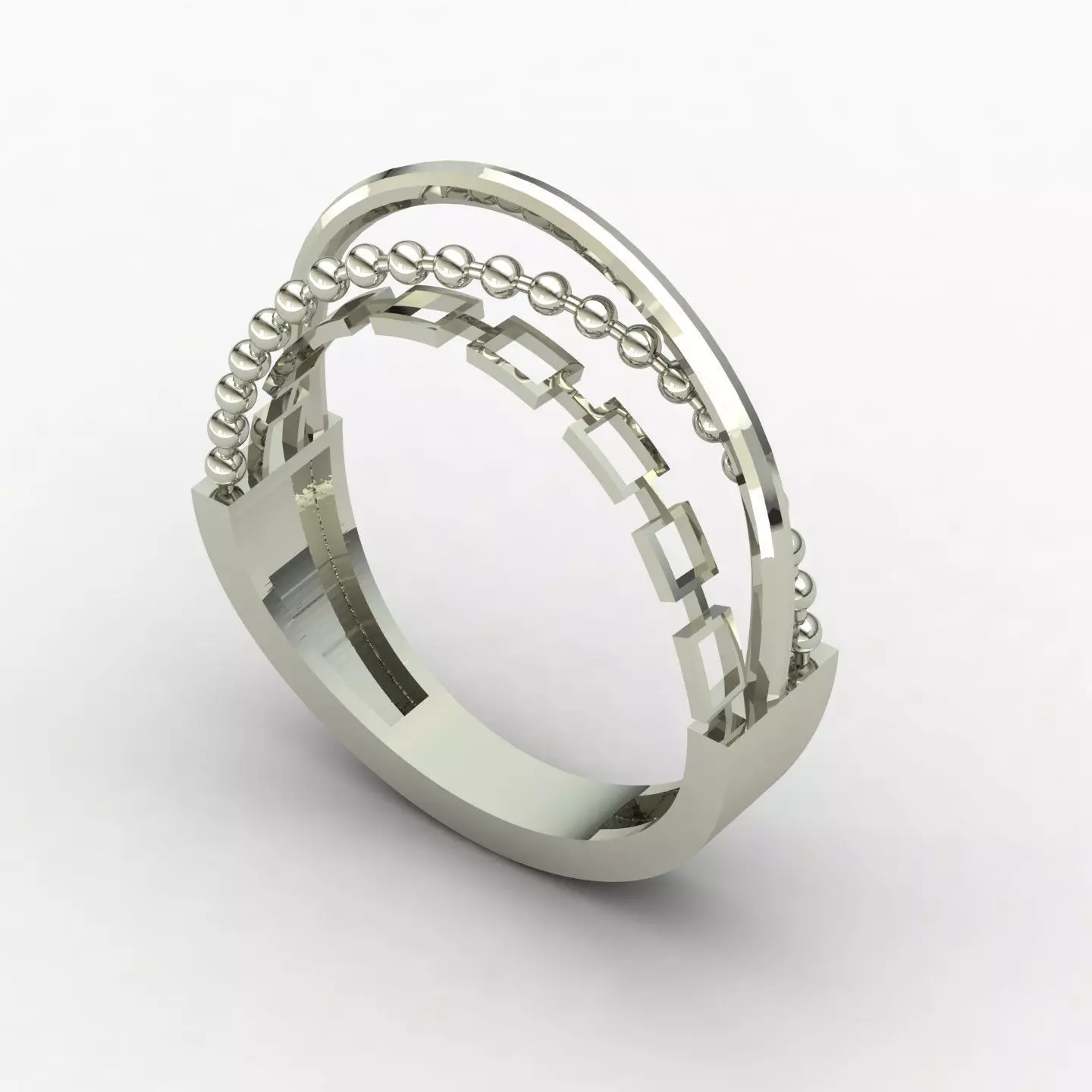 CrossOver ring 01 3D print model_8