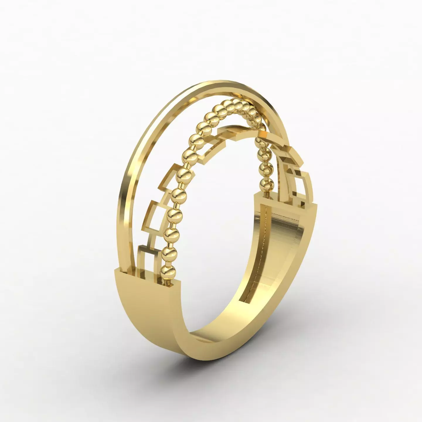 CrossOver ring 01 3D print model_4