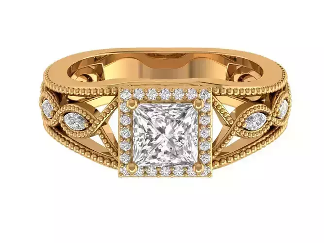 Princess Engagement Ring