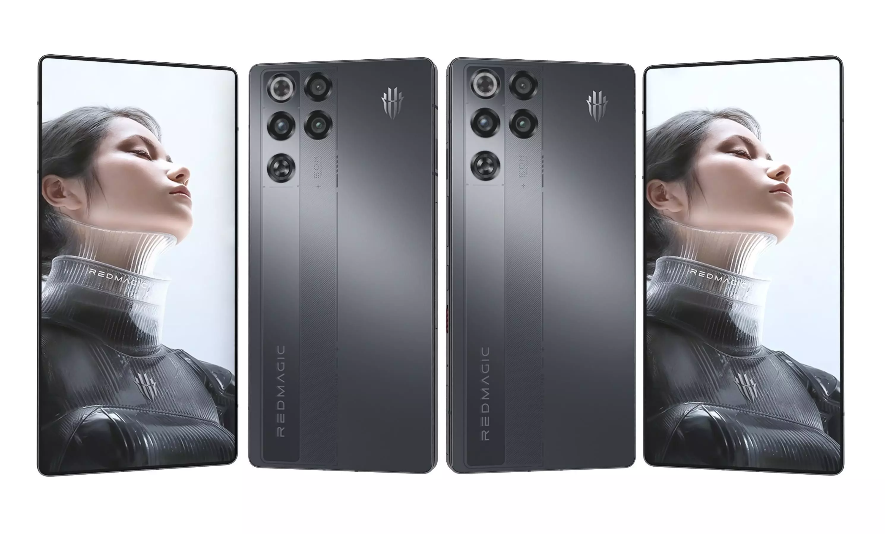 ZTE nubia RedMagic 11 Pro Black And White 3D model_13