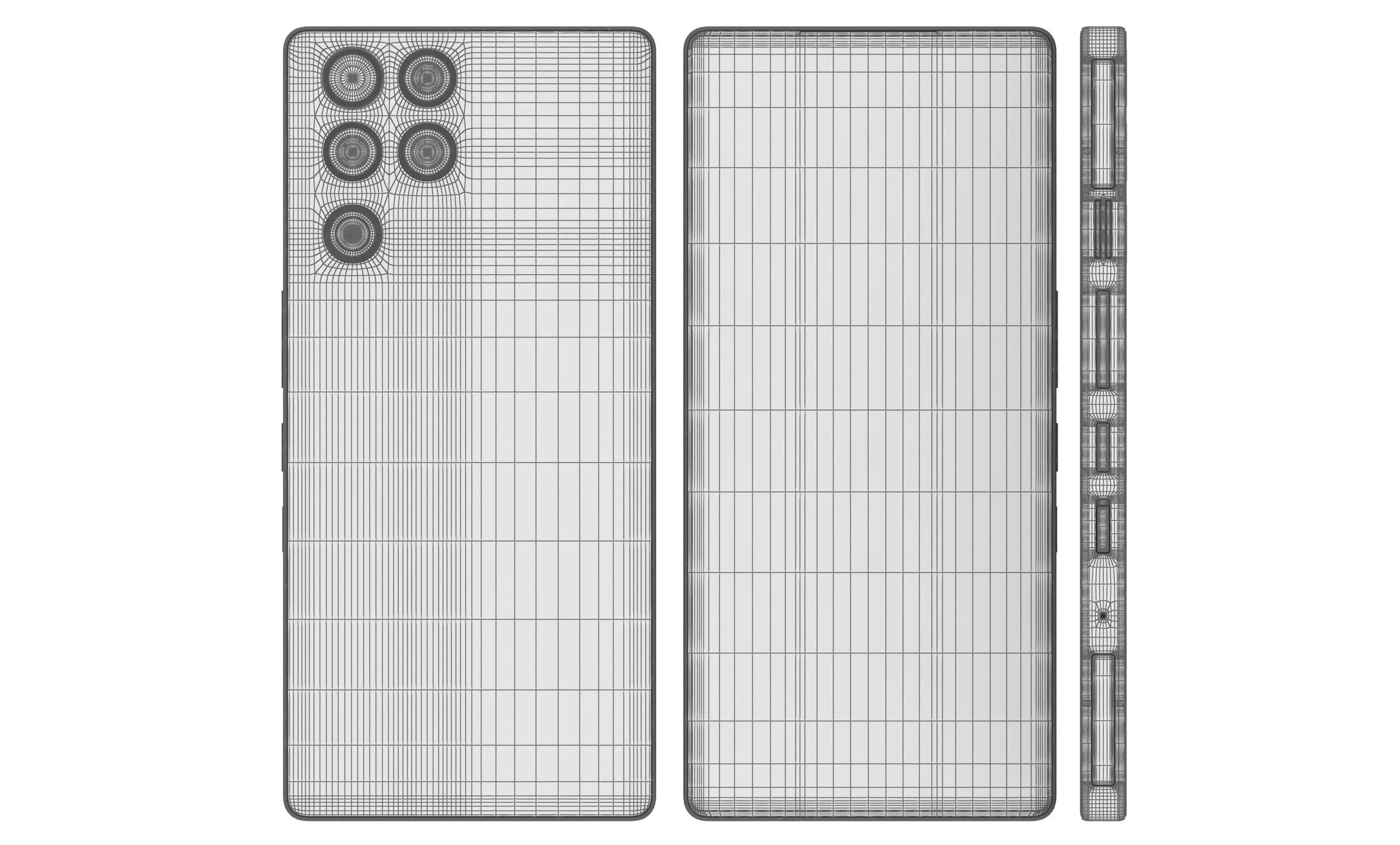 ZTE nubia RedMagic 11 Pro Black And White 3D model_5