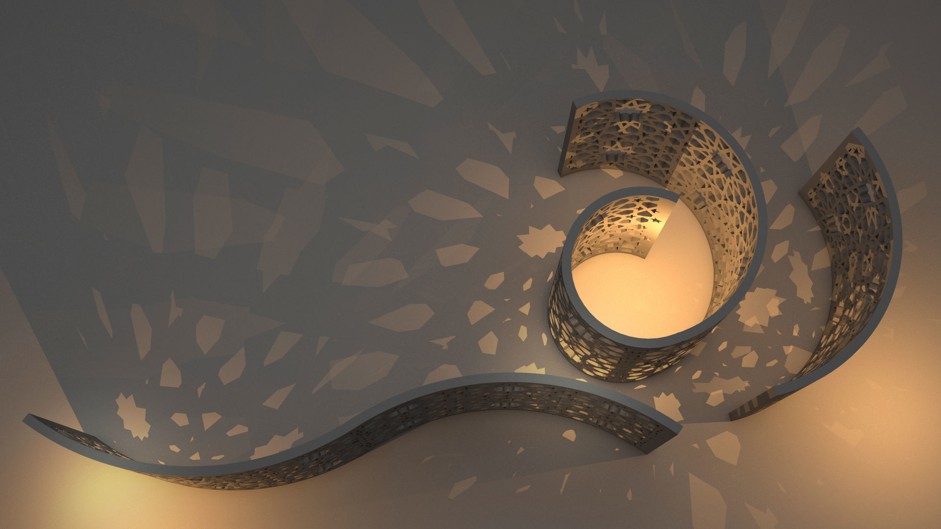 Decorative Wall 3D model_3
